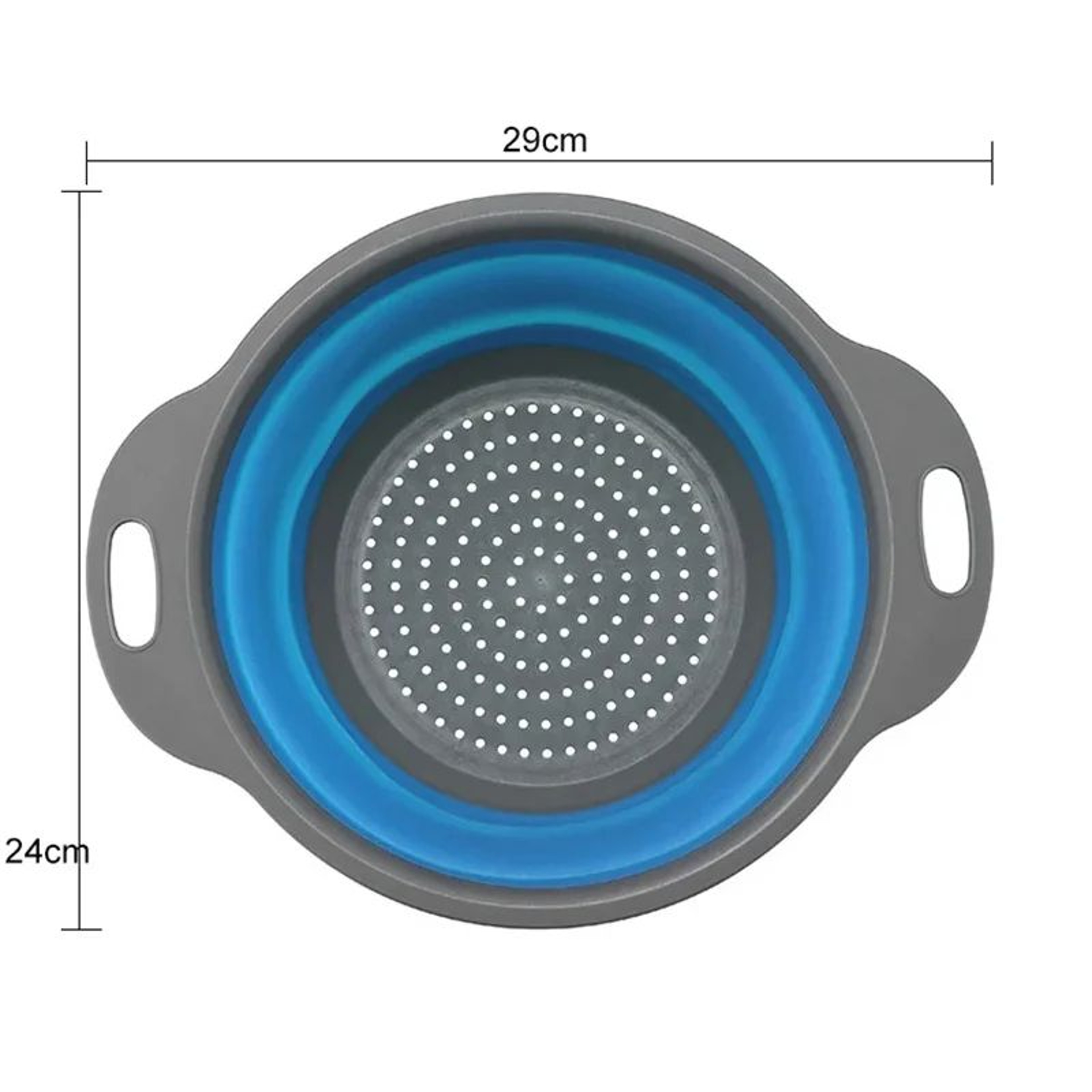 Collapsible Silicone Colander And Vegetable Washing Basket 6