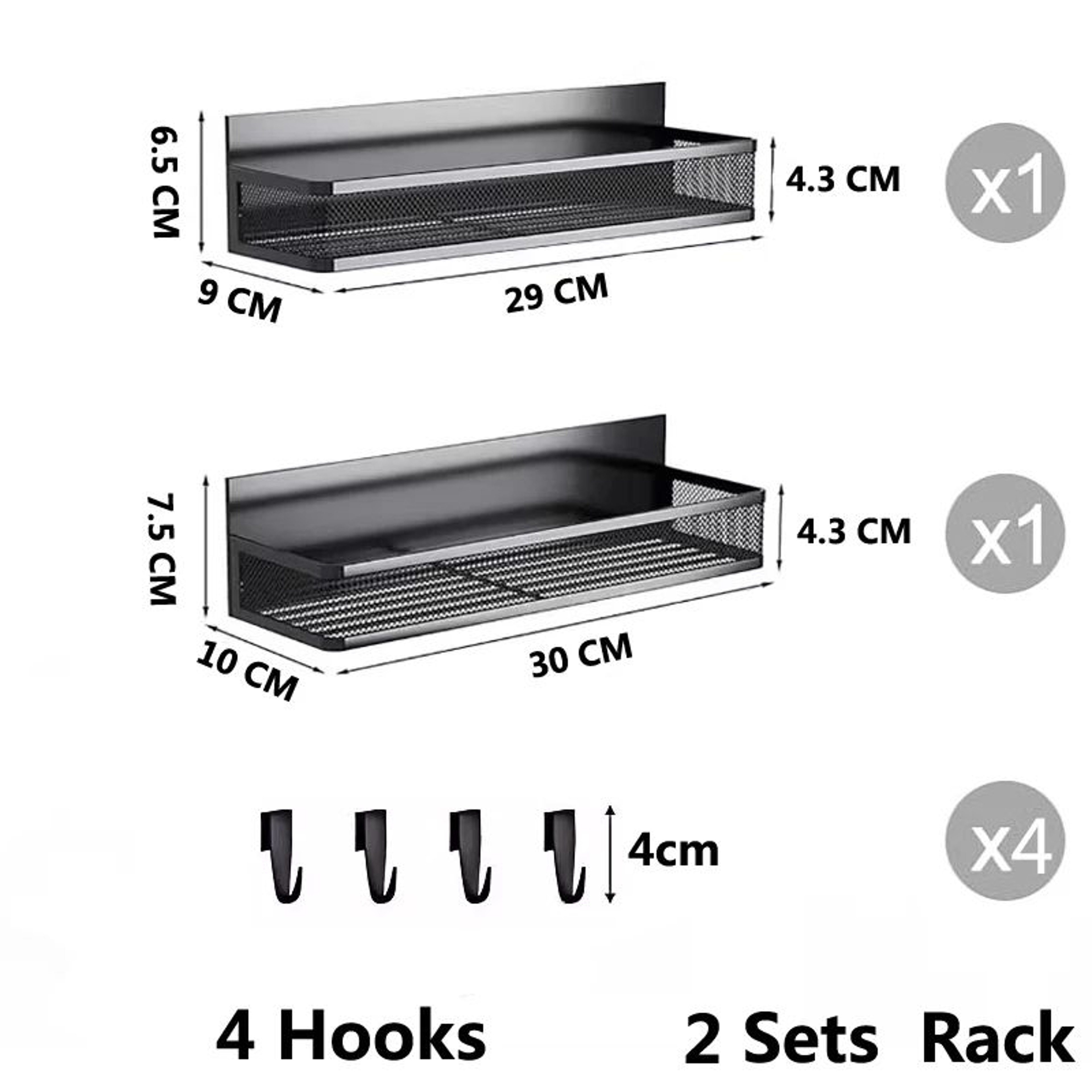 Magnetic Spice Rack Shelf For Refrigerator And Oven Storage 6