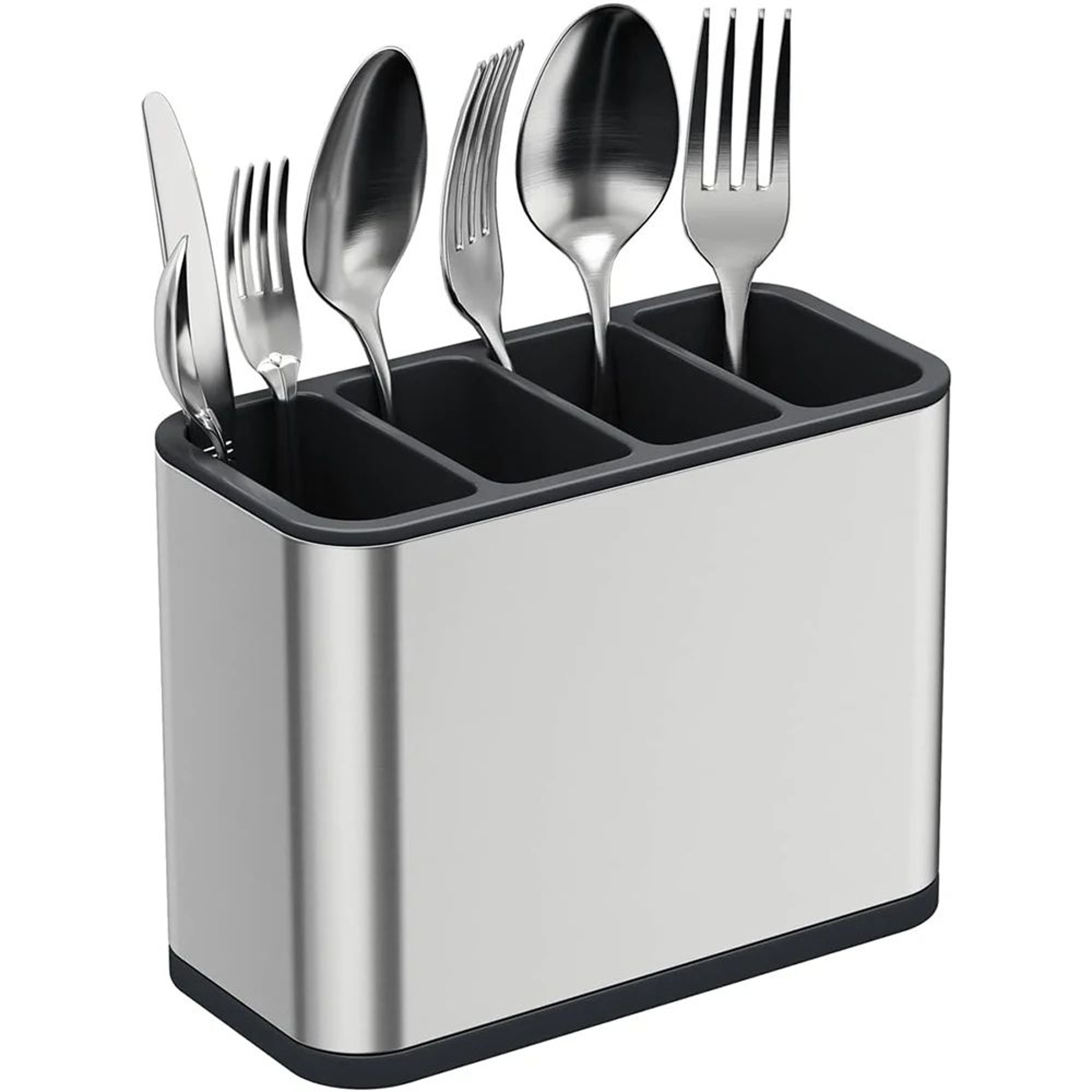 Stainless Steel Cutlery Organizer And Utensil Drying Rack 0