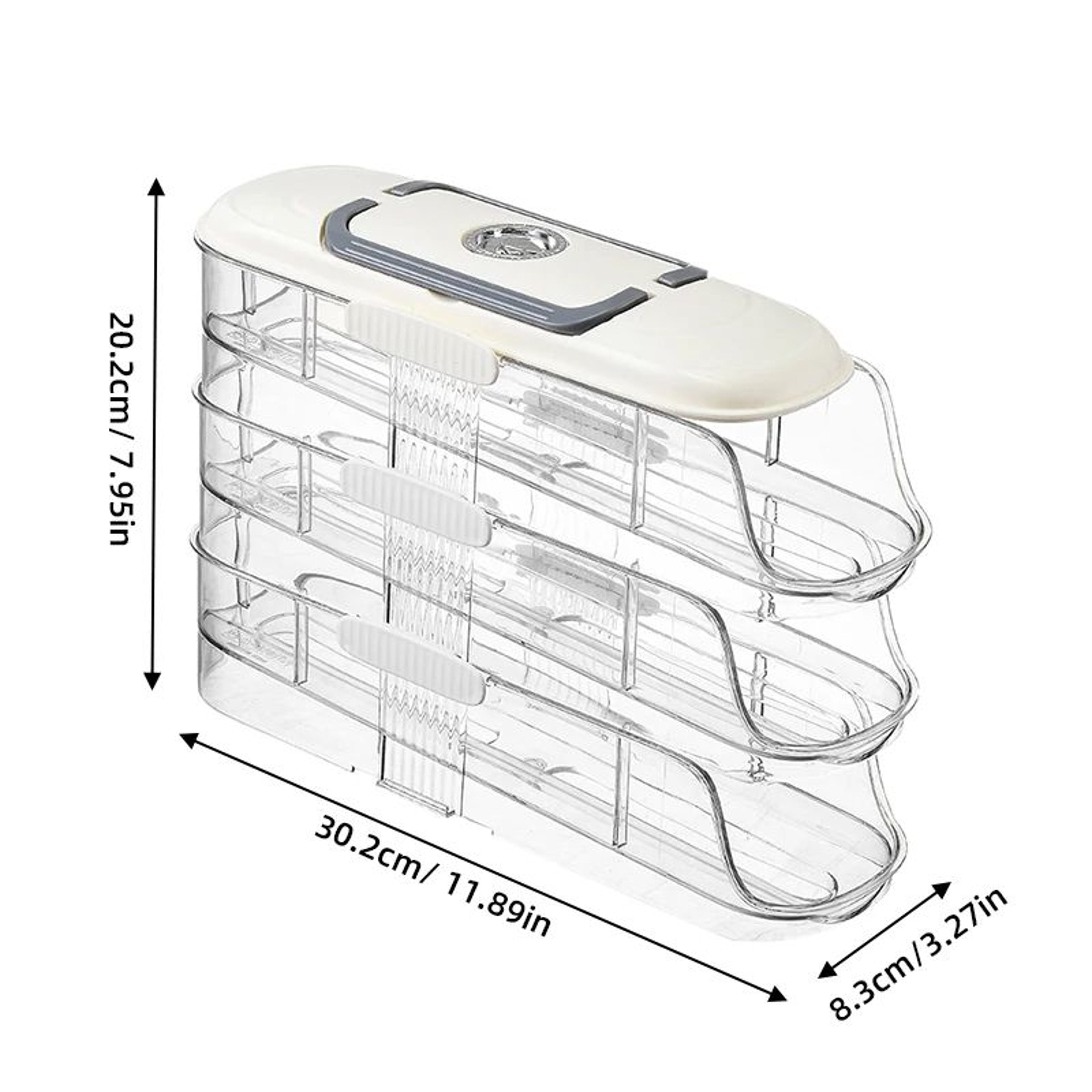 Automatic Rolling Egg Storage Box Multi Layer Refrigerator Organizer 7