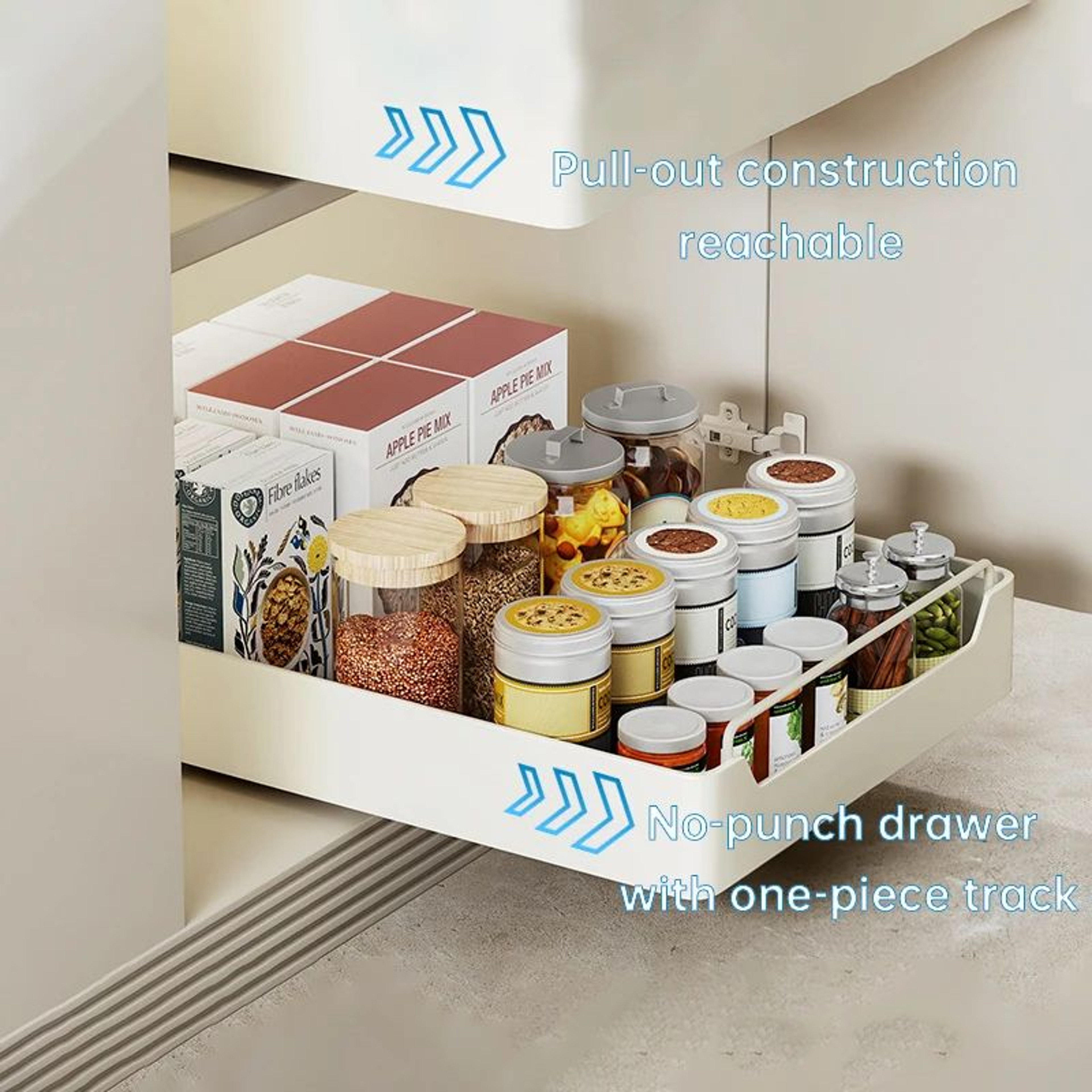 Pull Out Cabinet Organizer Sliding Kitchen Storage Basket 4