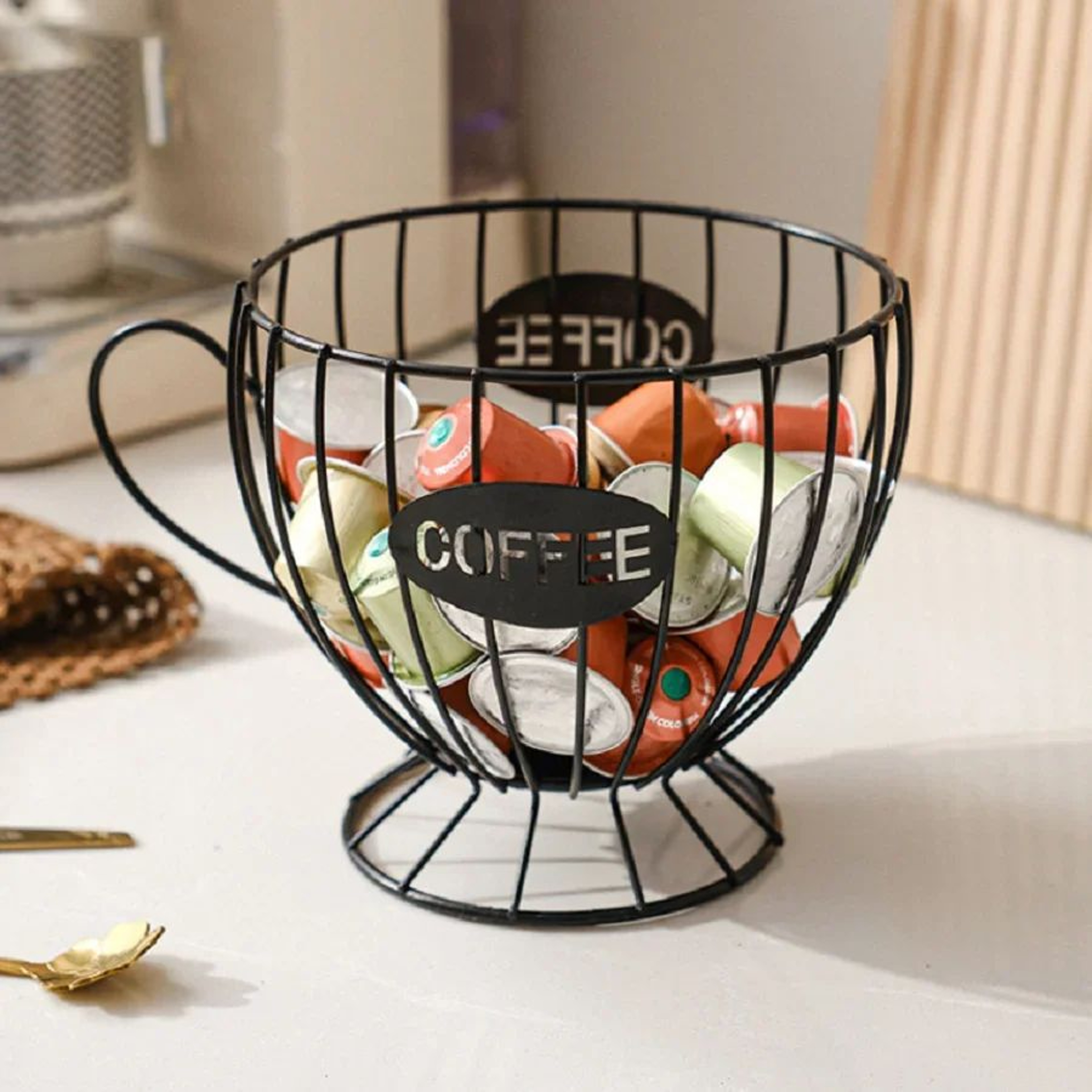 Coffee Capsule And Snack Display Shelf 6