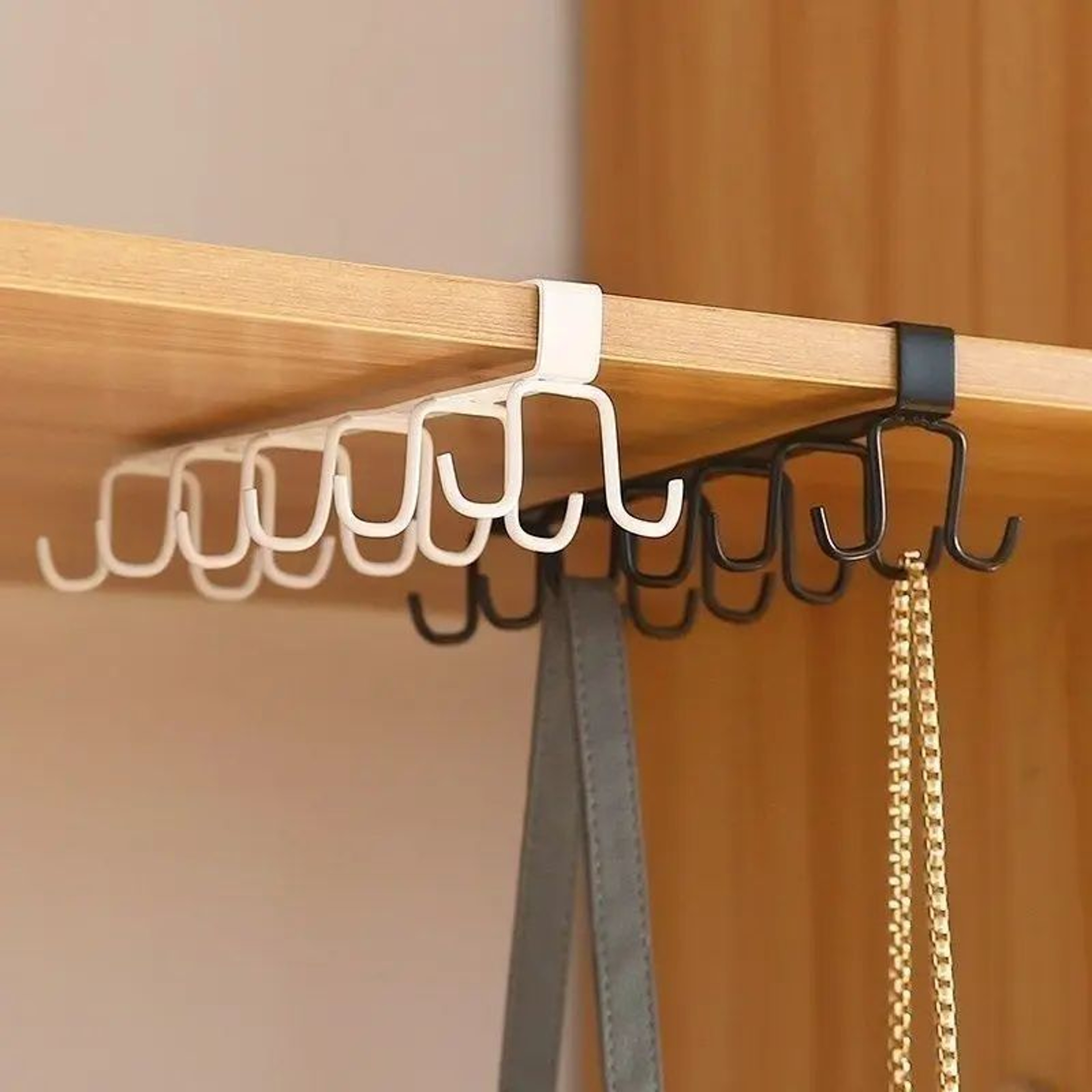 Double Row Under Cabinet Cup Holder Rack 1