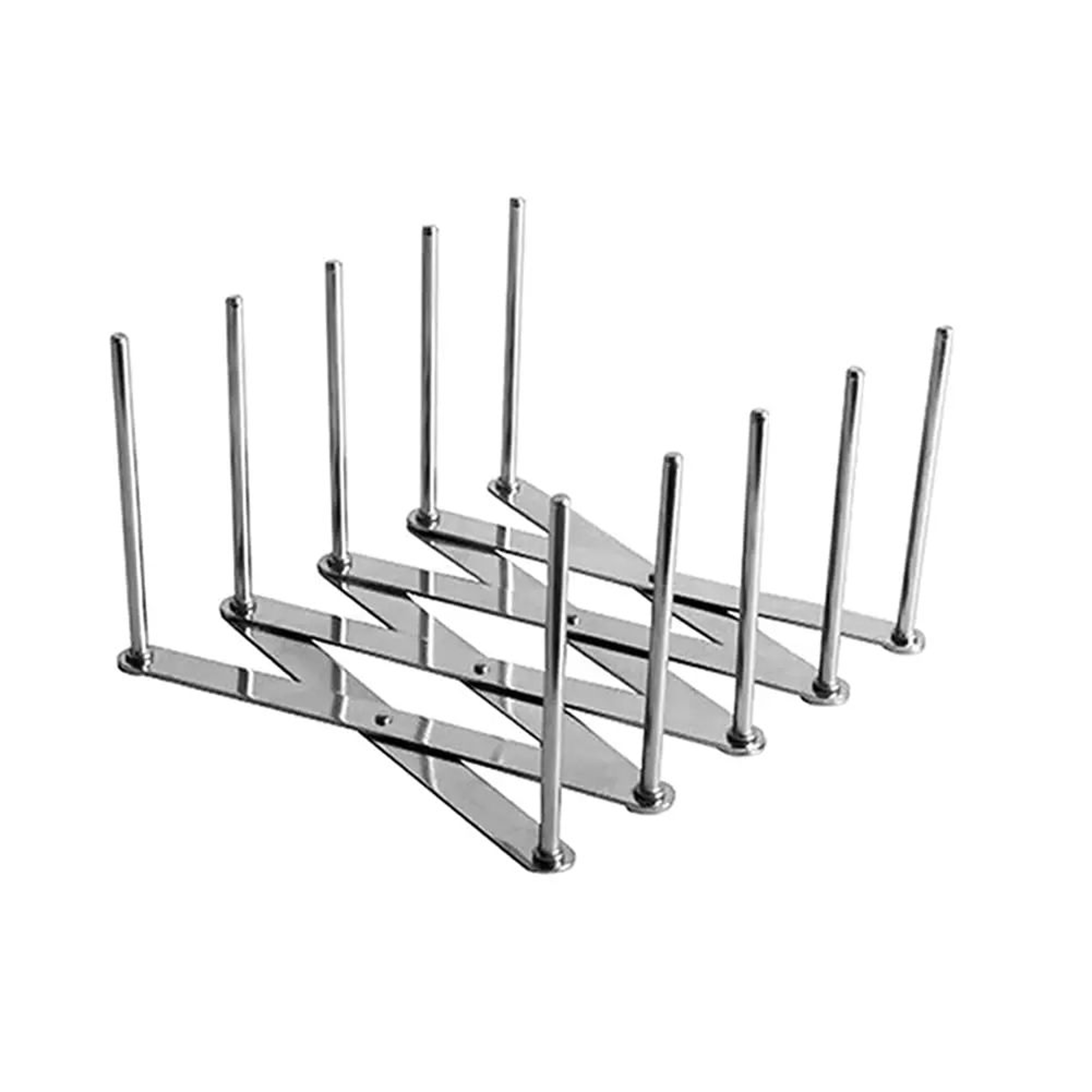 Adjustable Pan Lid And Plate Organizer Rack 6