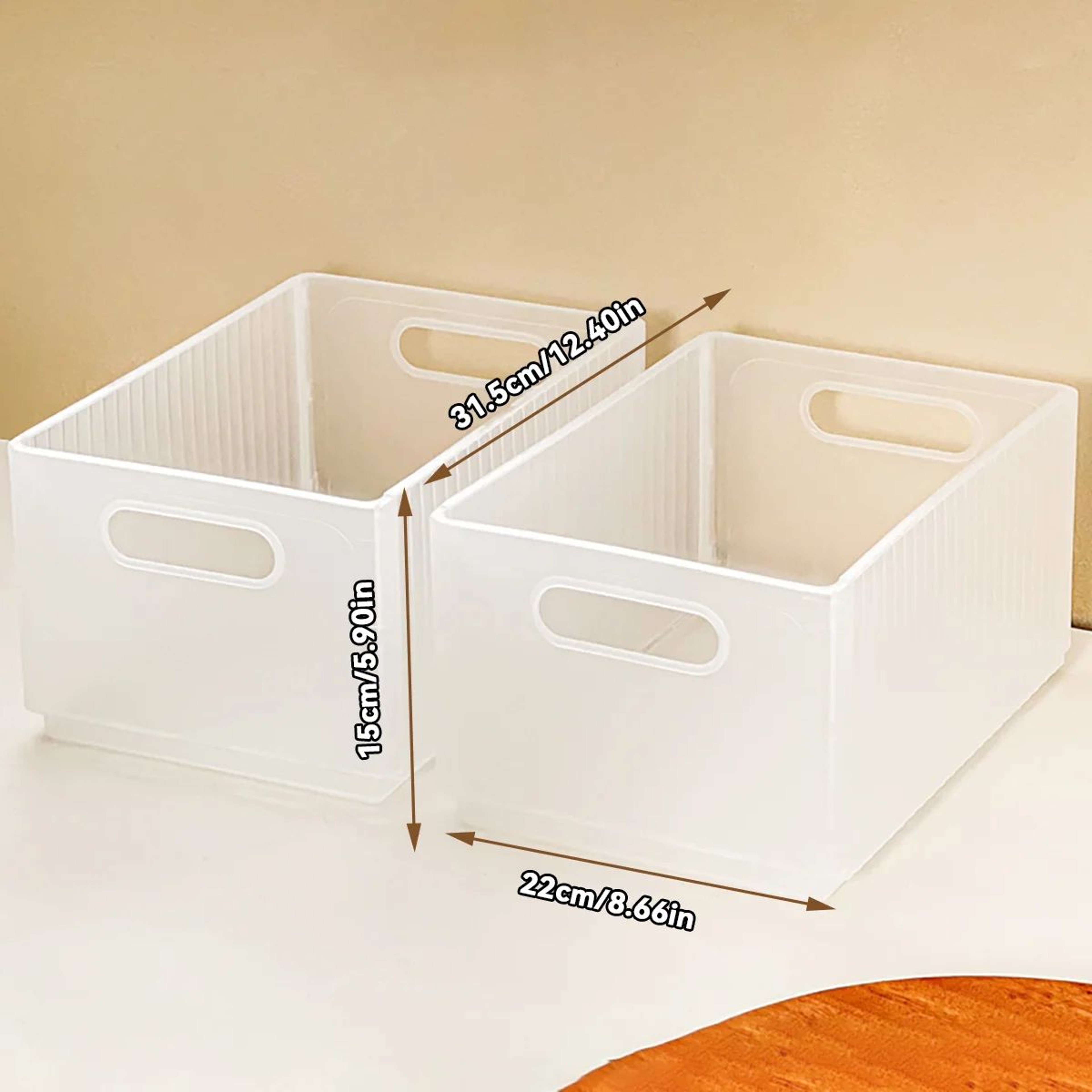 WORTHBUY Pull Out Fridge Storage Organizer Bin 15