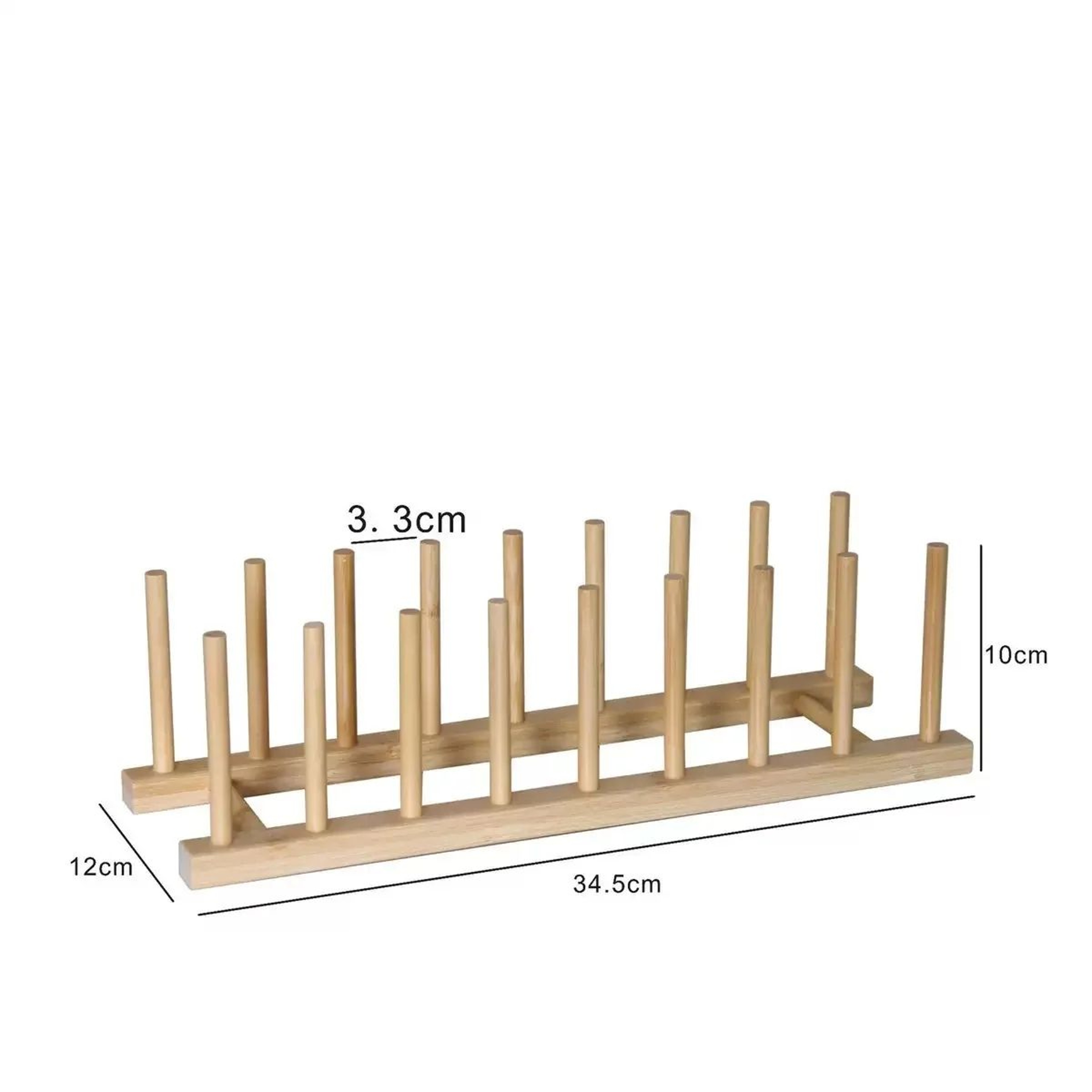 Bamboo Kitchen Organizer Rack For Plates Lids And Cutting Boards 7