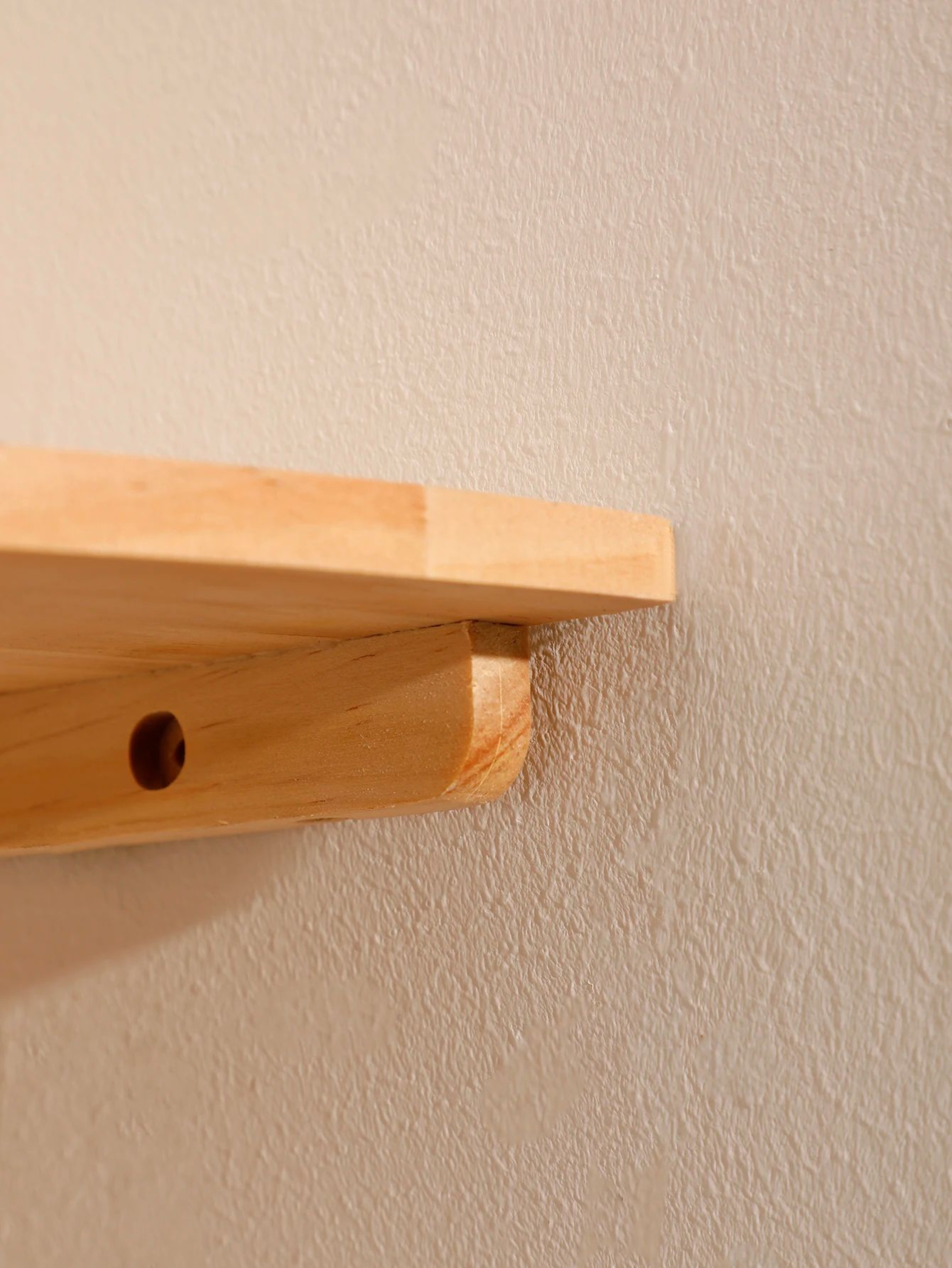 Scalloped Corner Floating Wall Shelf Wooden Storage And Display Ledge 3