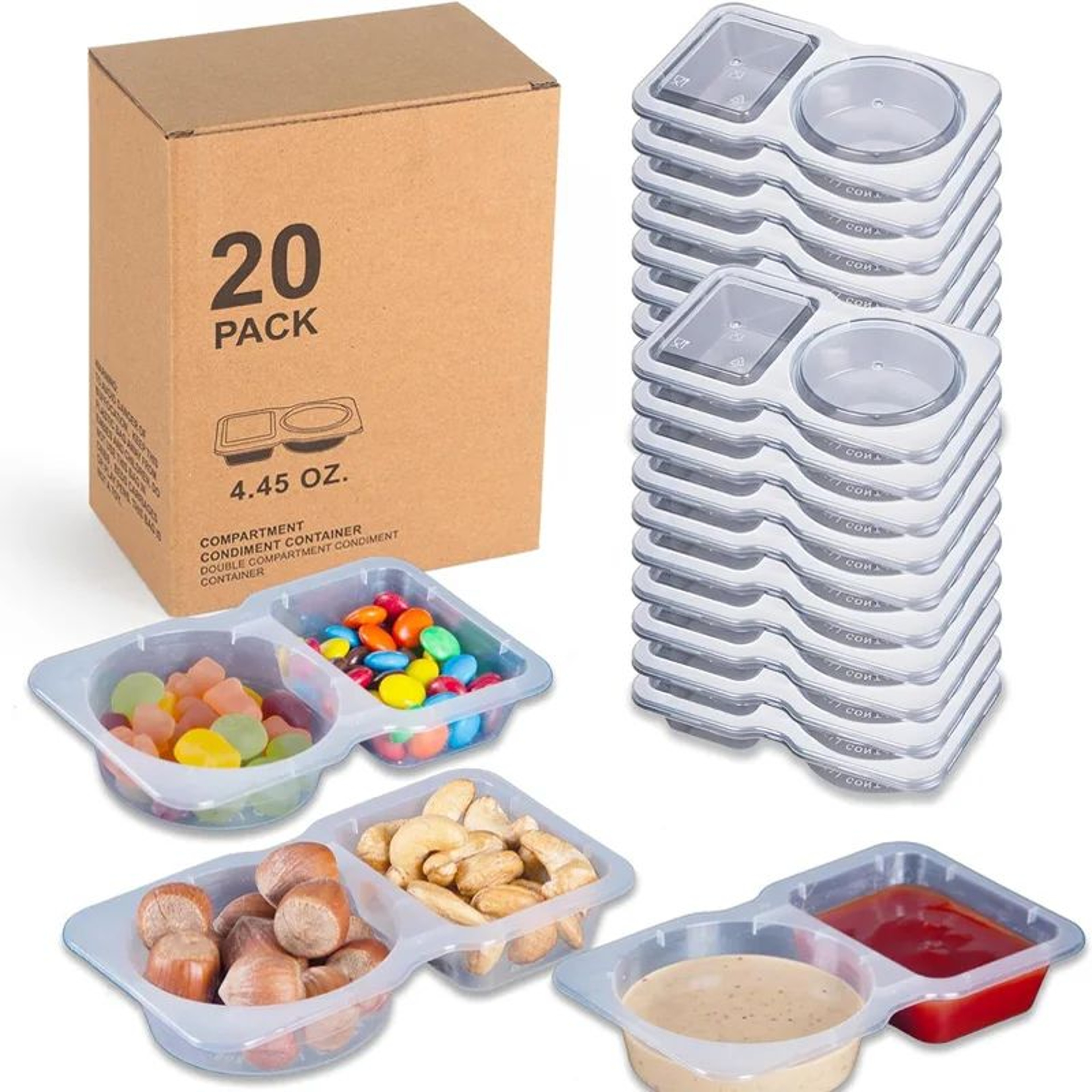 20 Piece Stackable Spice Jar Set With Labels For Kitchen Organization 0