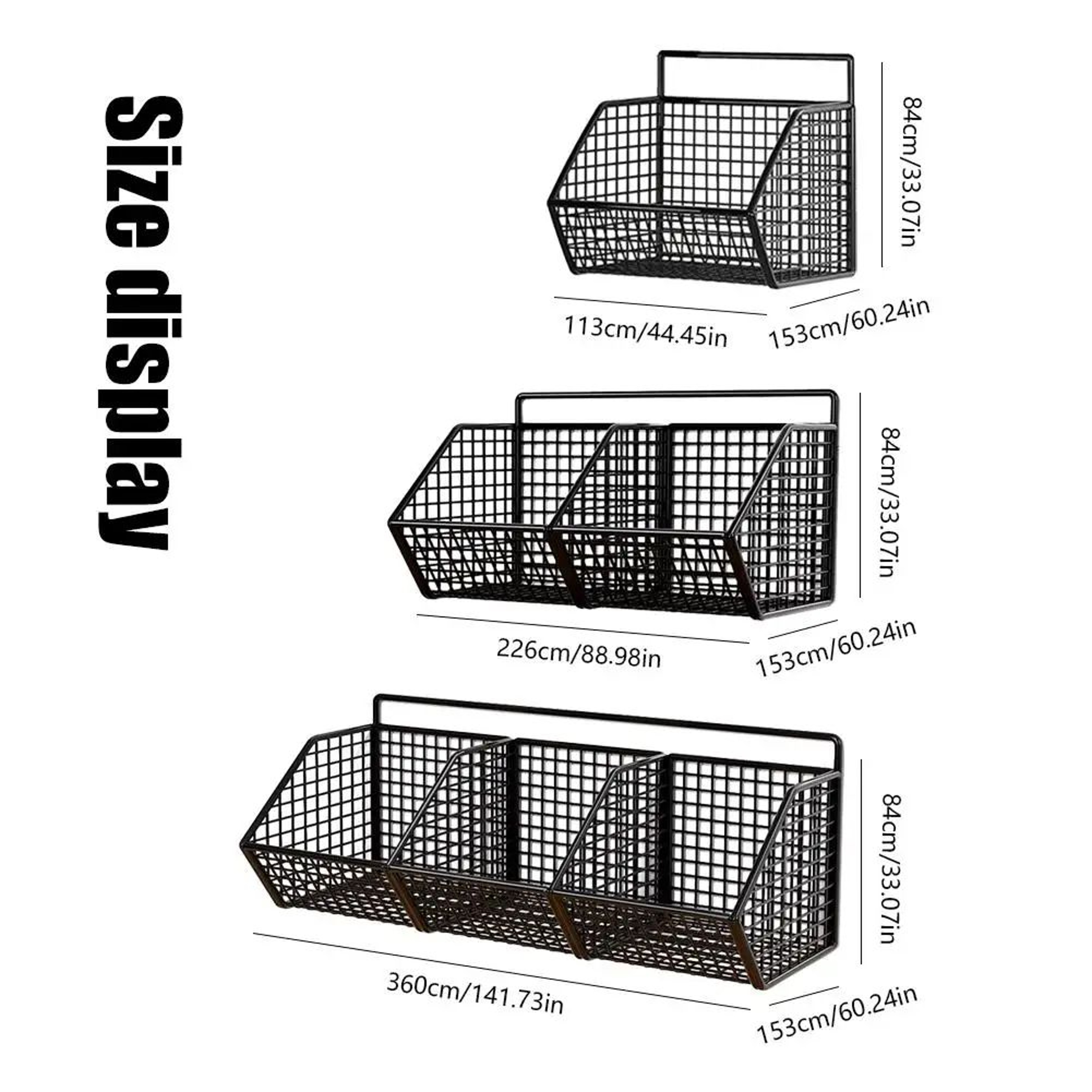 Wall Mount Kitchen Storage Basket With Drain Design 4