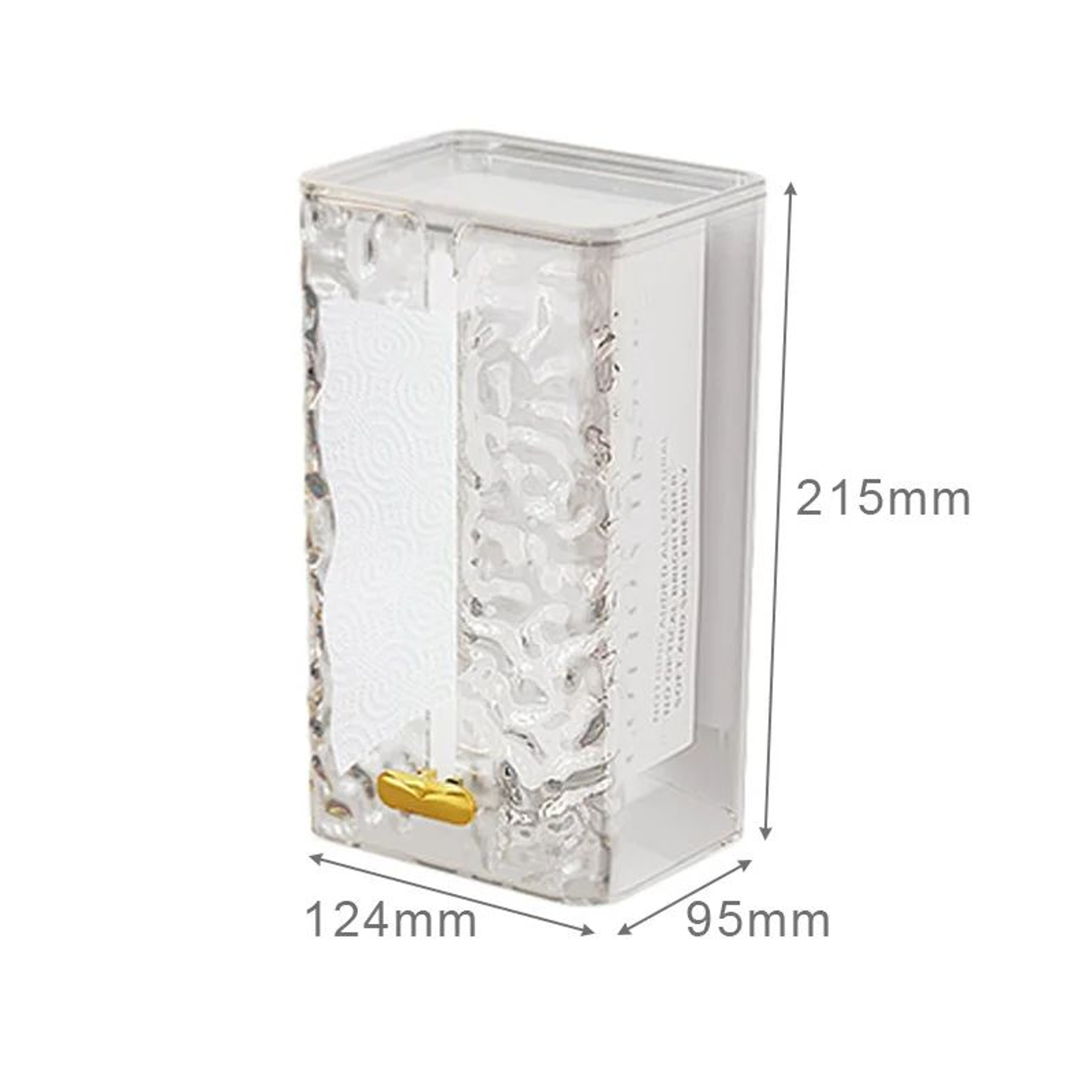 Transparent Wall Mounted Tissue Box Organizer 6