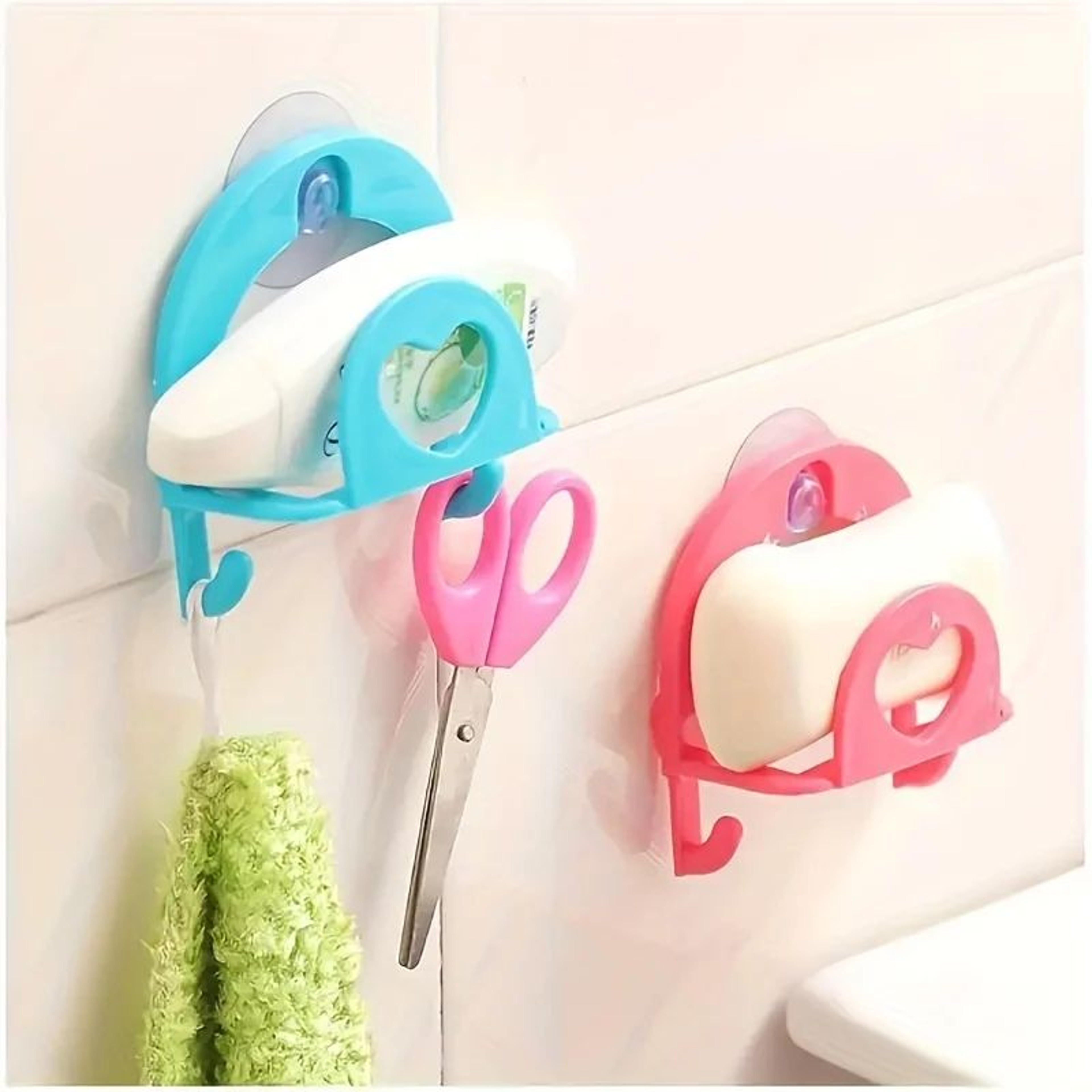 Kitchen Sink Sponge Holder And Dish Cloth Organizer Set 3