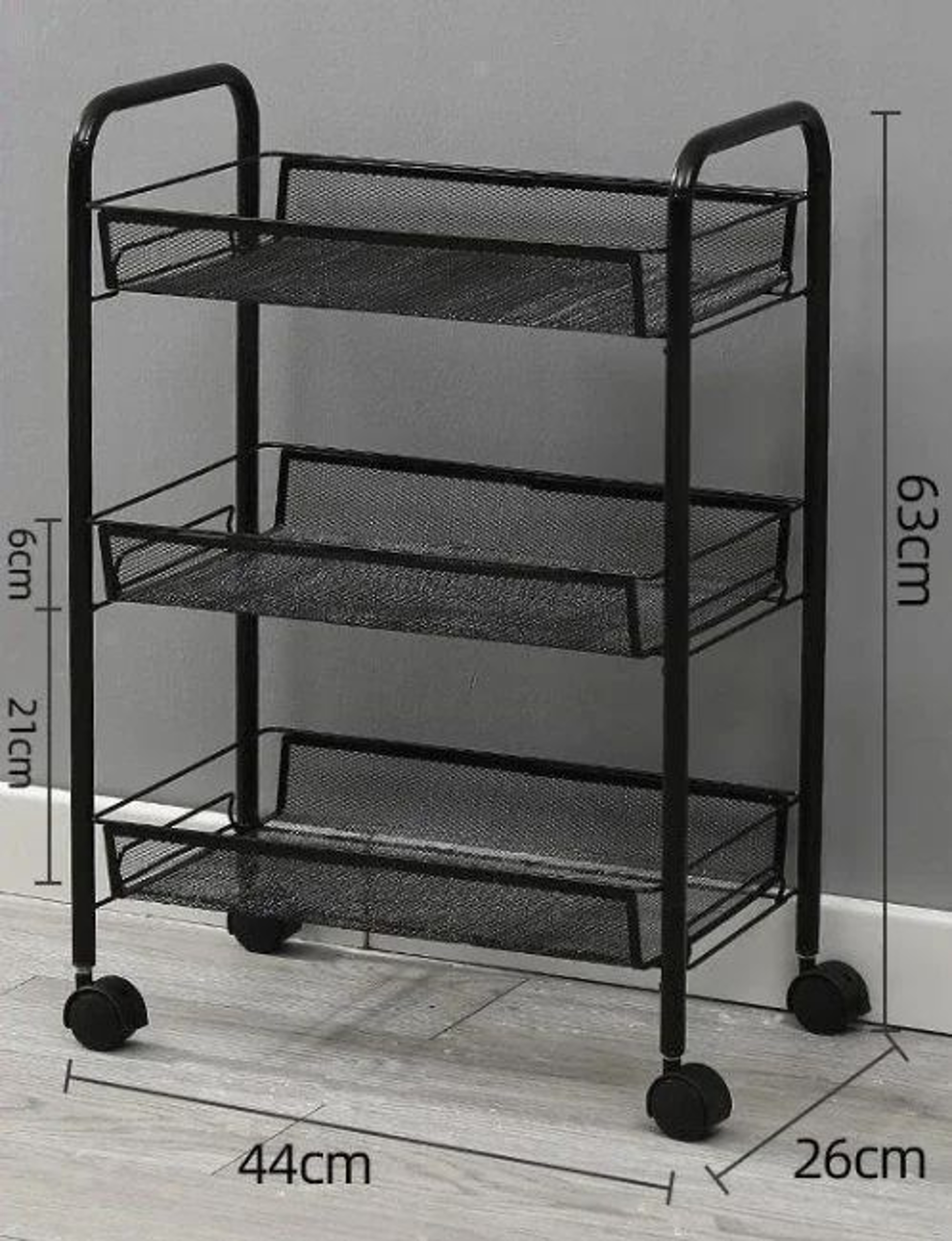 5 Tier Rolling Storage Cart Organizer 7