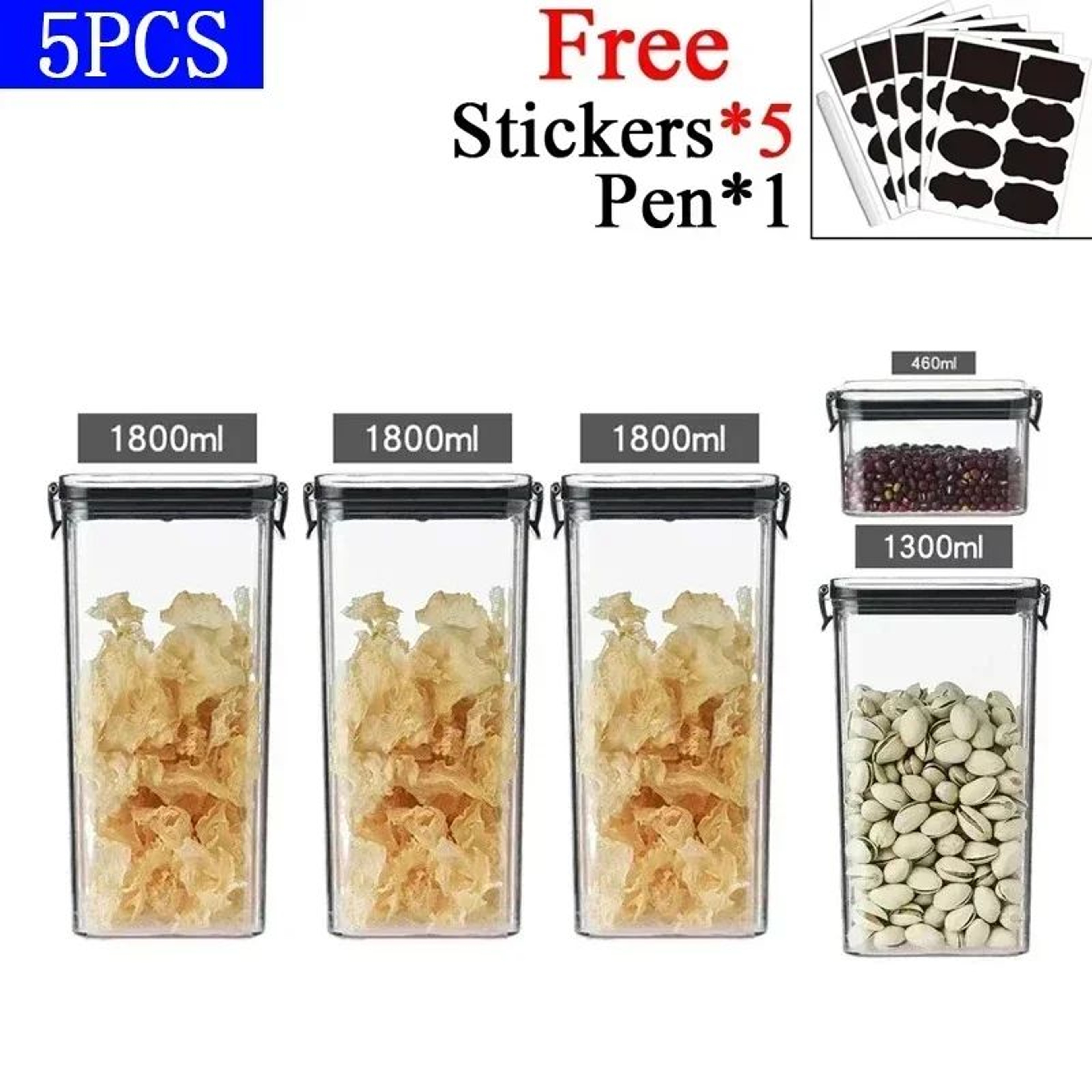 Stackable Airtight Food Storage Container Set 9