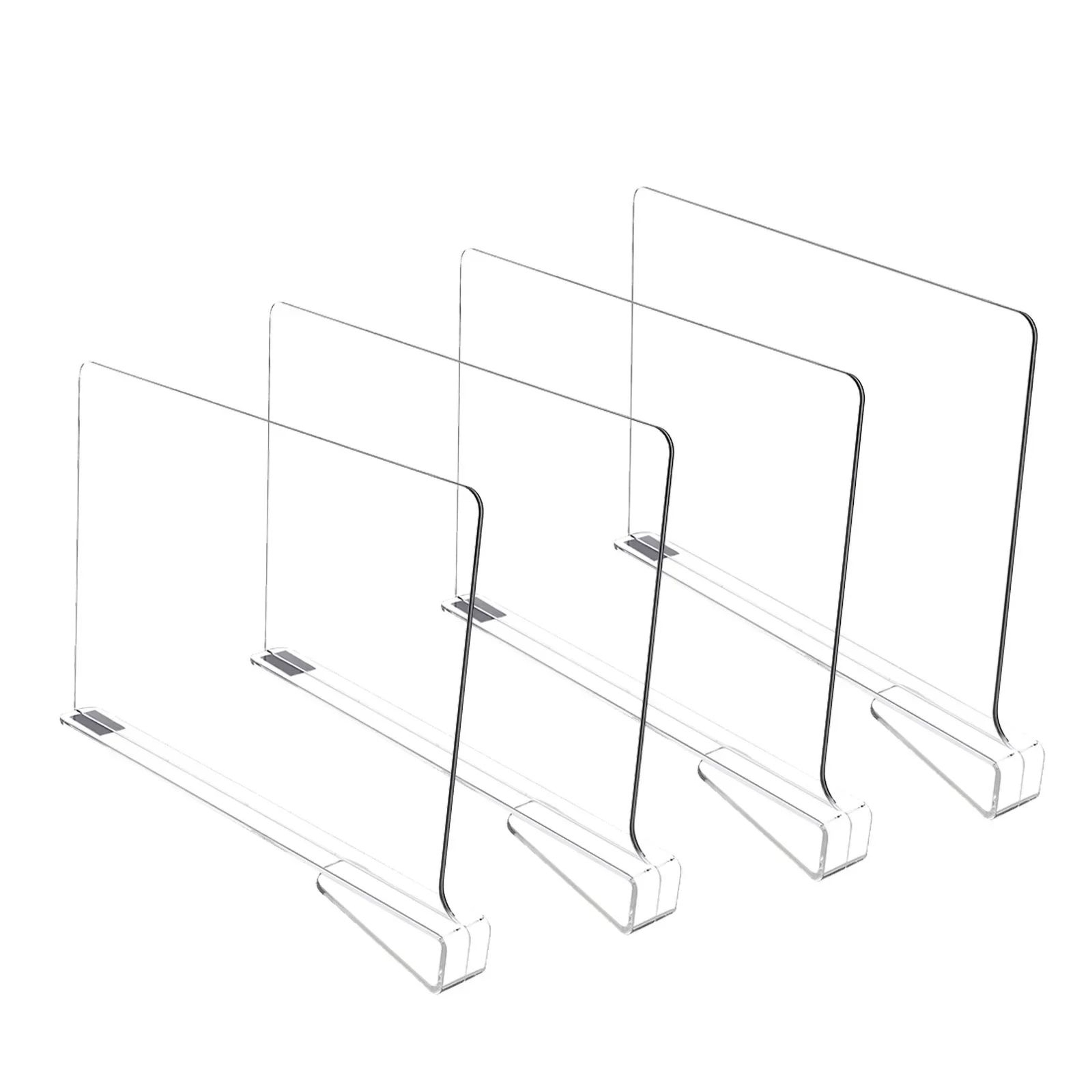 Transparent Closet Shelf Dividers Set 7