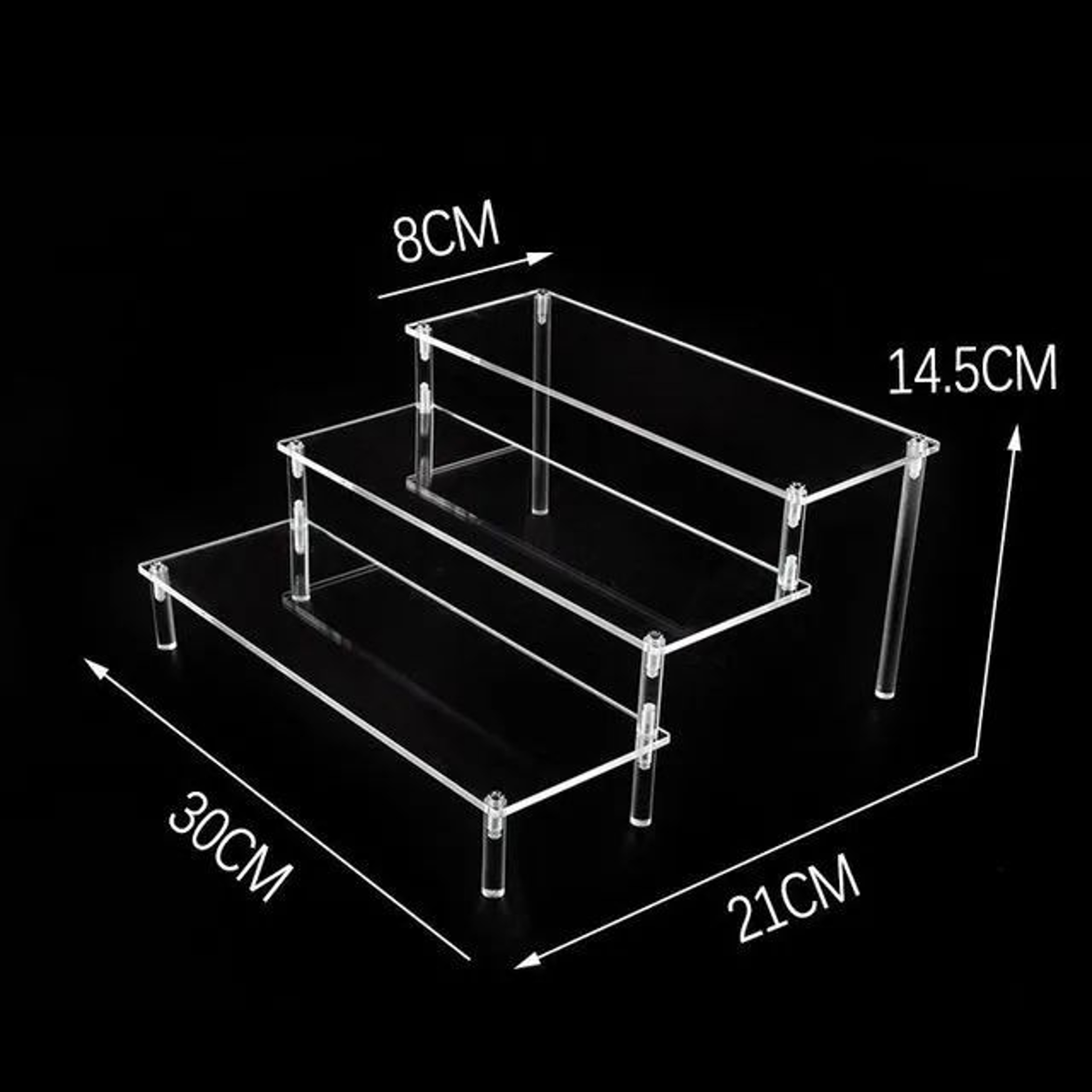 Clear Acrylic Display Stand Multi Tier Showcase Organizer 26