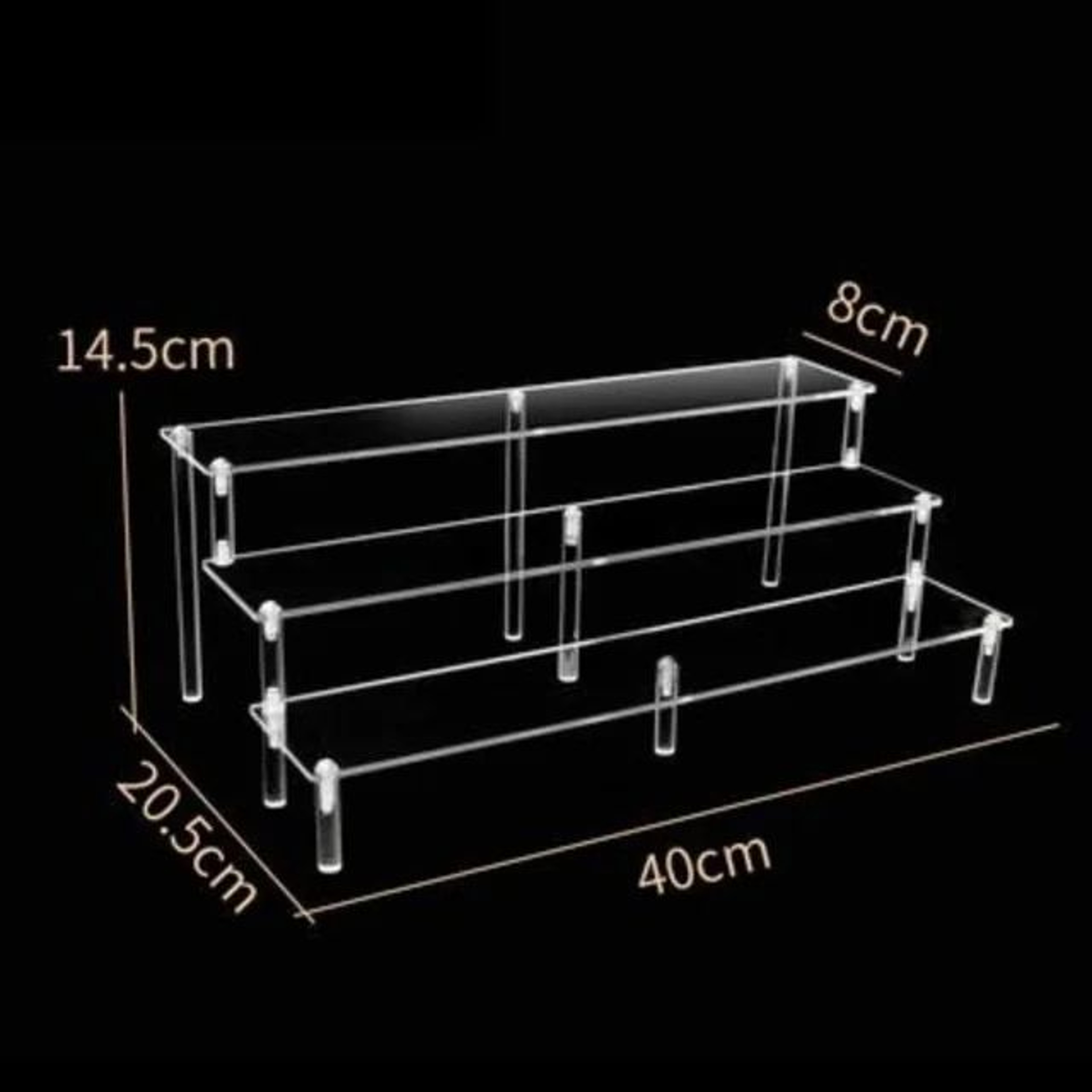 Clear Acrylic Display Stand Multi Tier Showcase Organizer 29