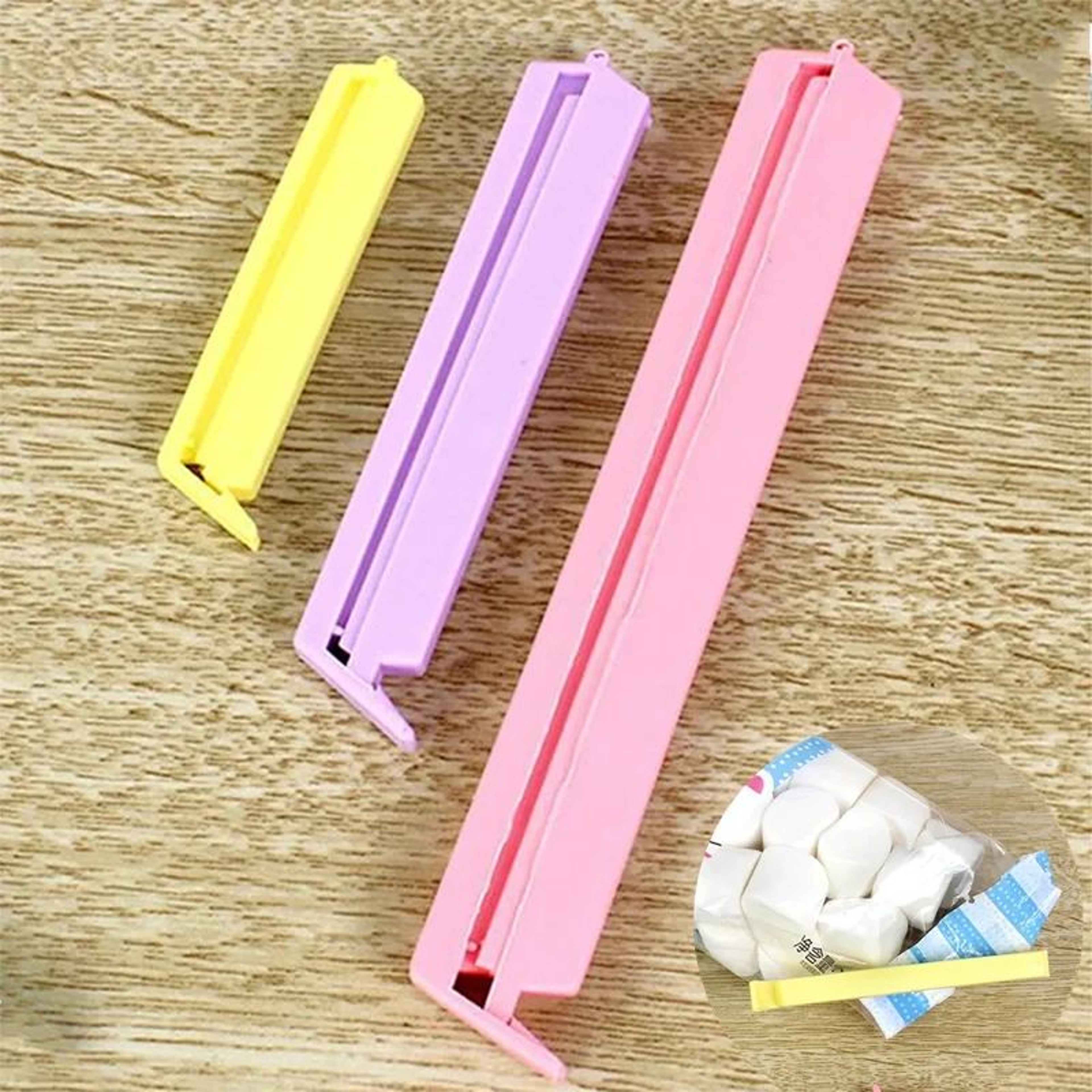 Reusable Food Bag Sealing Clips Kitchen Storage Clamp Set 3
