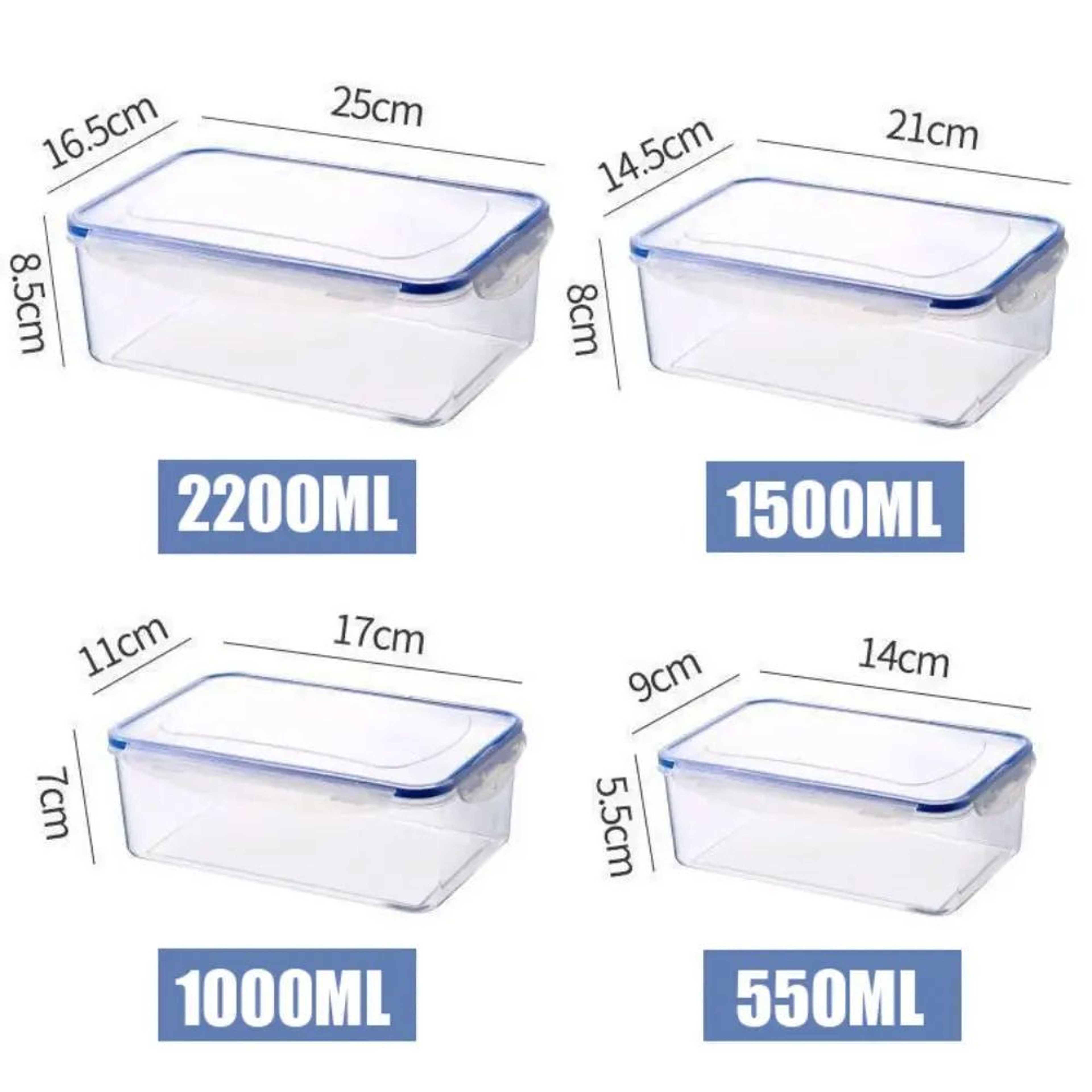 Refrigerator Food Storage Containers With Lids 8