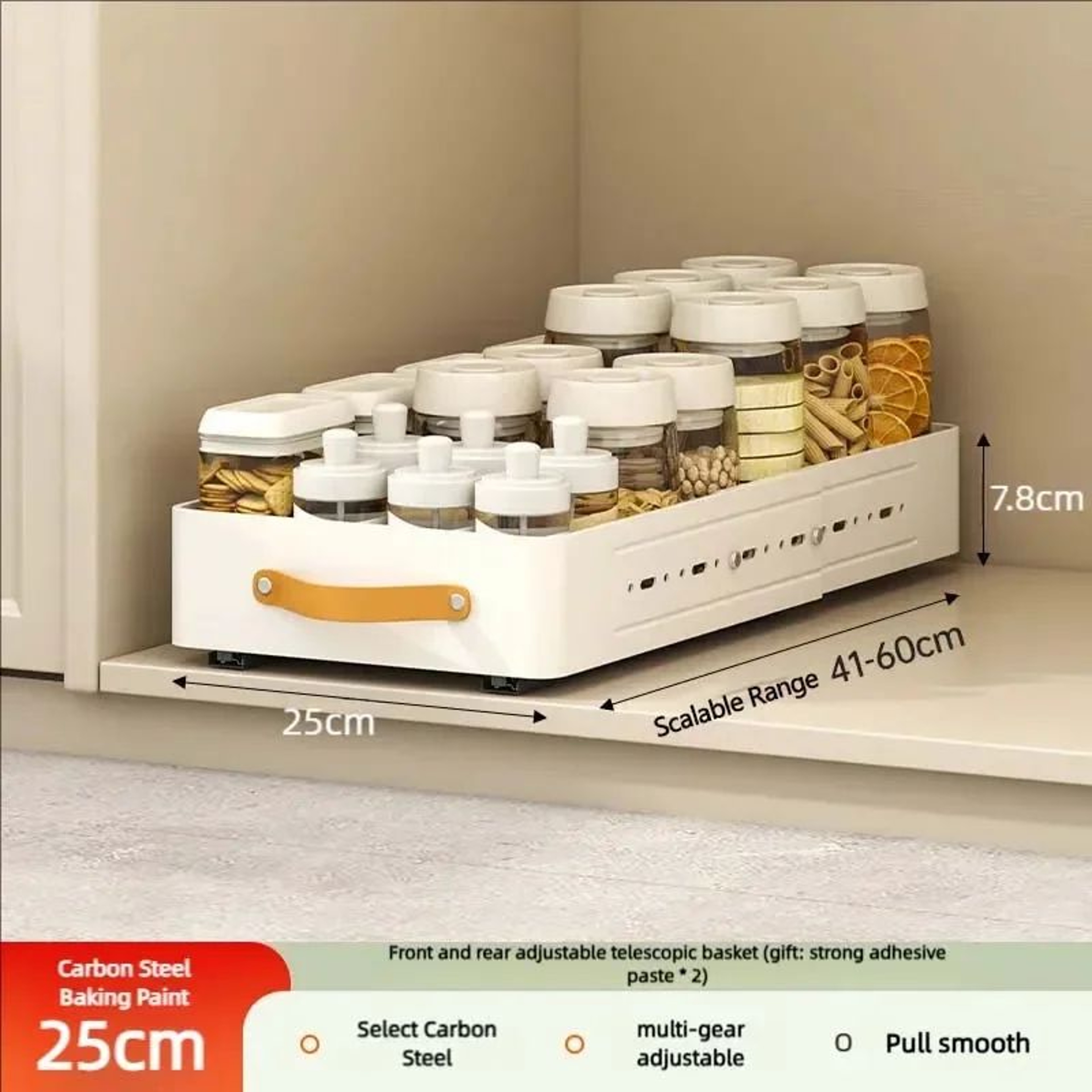 Expandable Cabinet Organizer Shelf 7