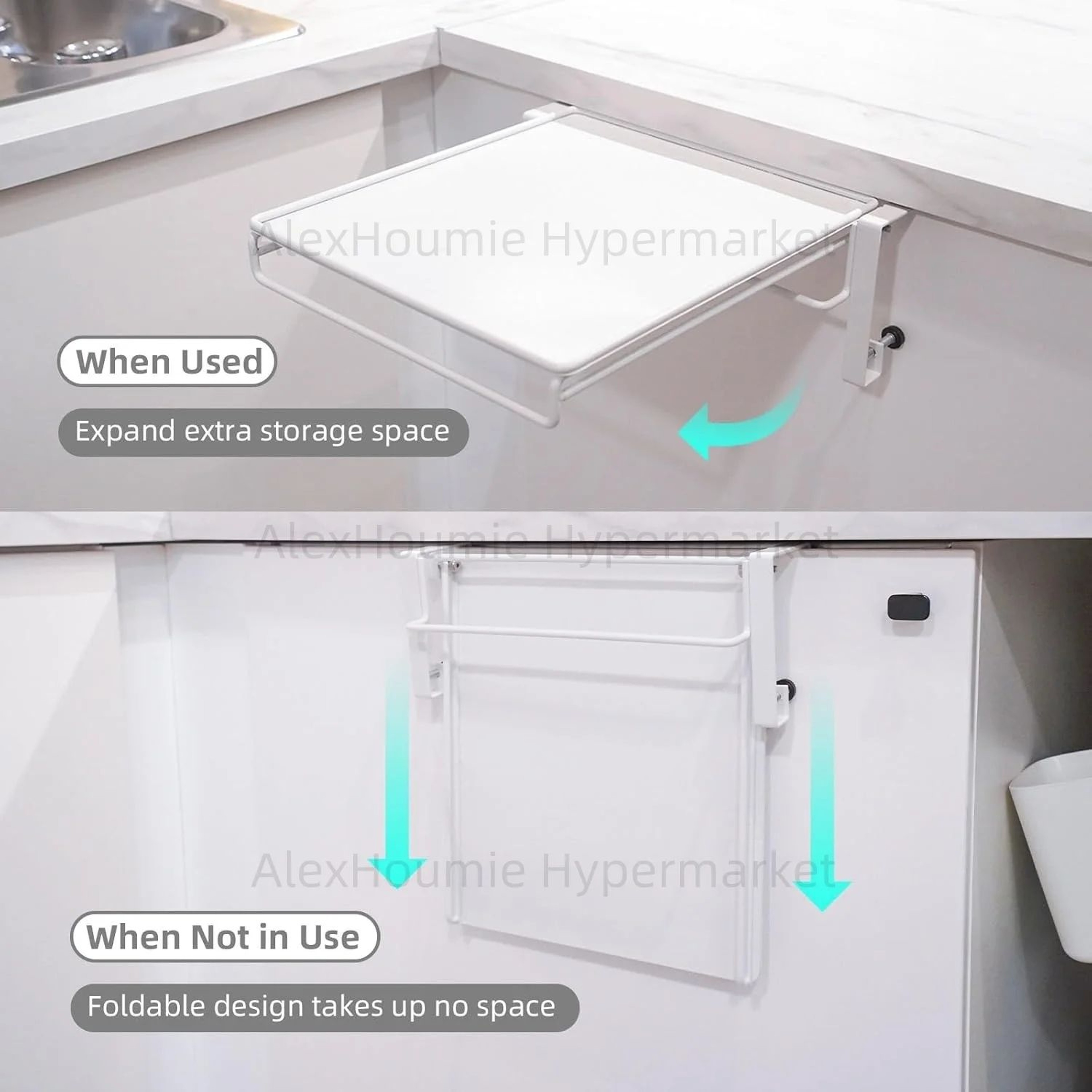 Foldable Cabinet Organizer Shelf 0