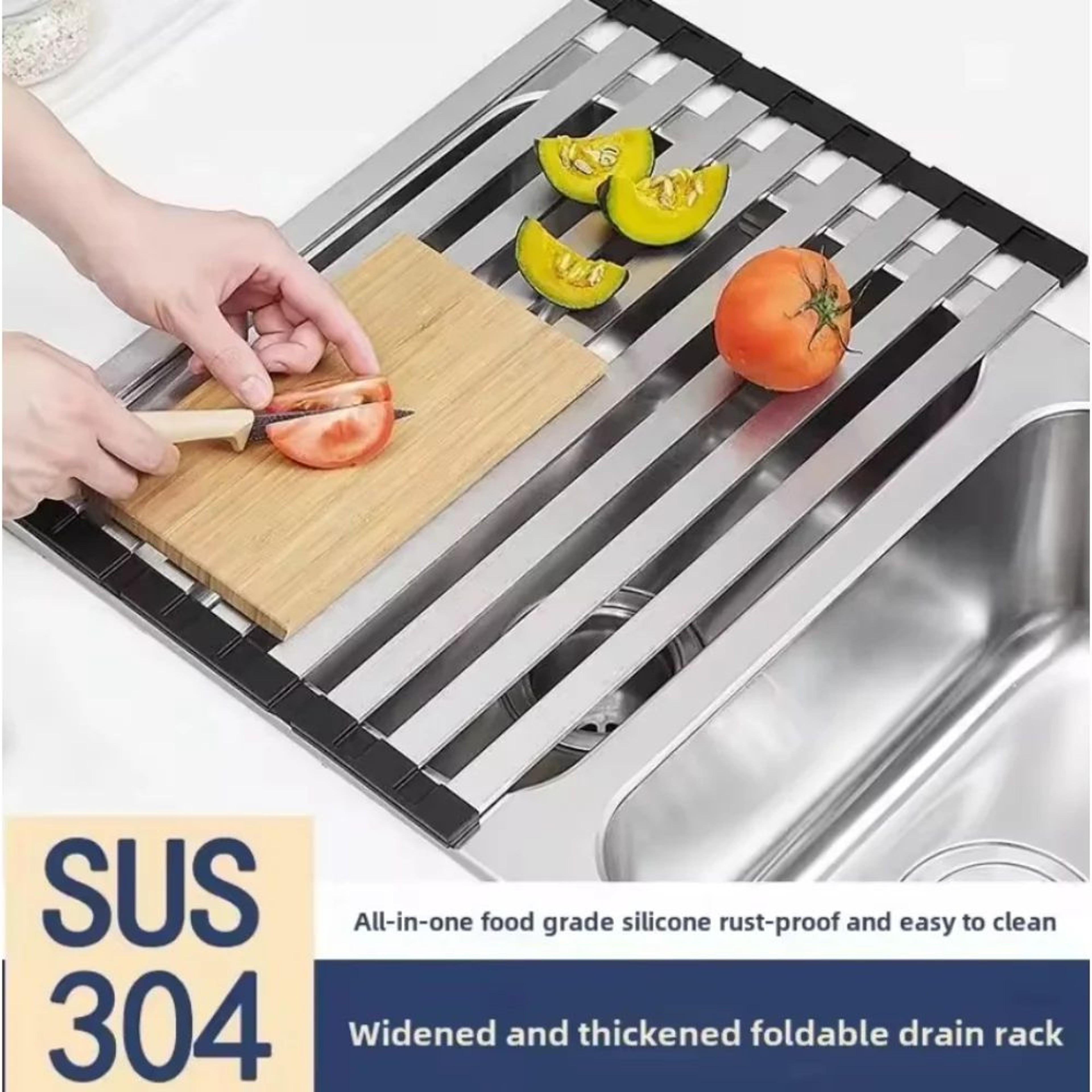 Expandable Sink Drain Rack 3