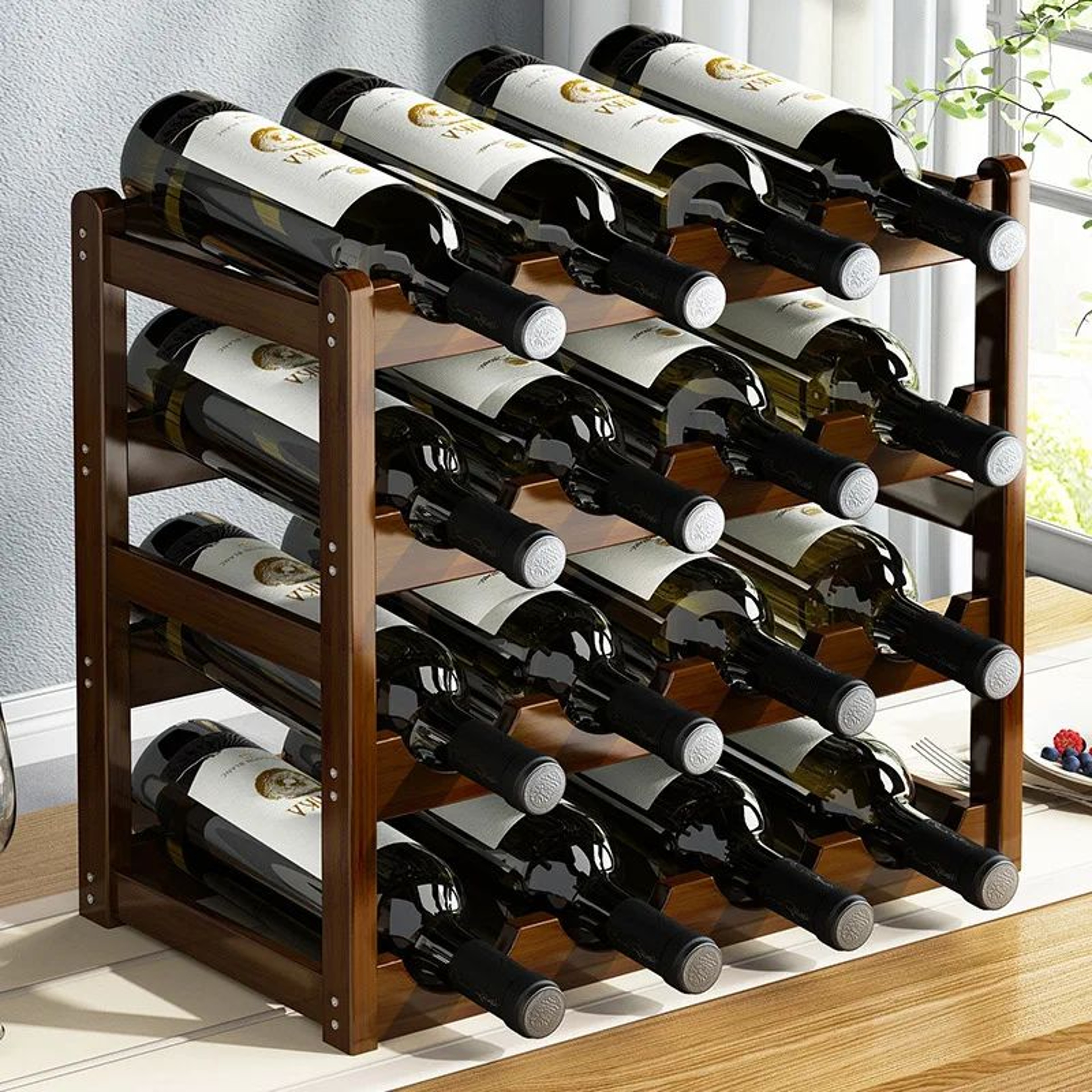Bamboo Wine Rack 1
