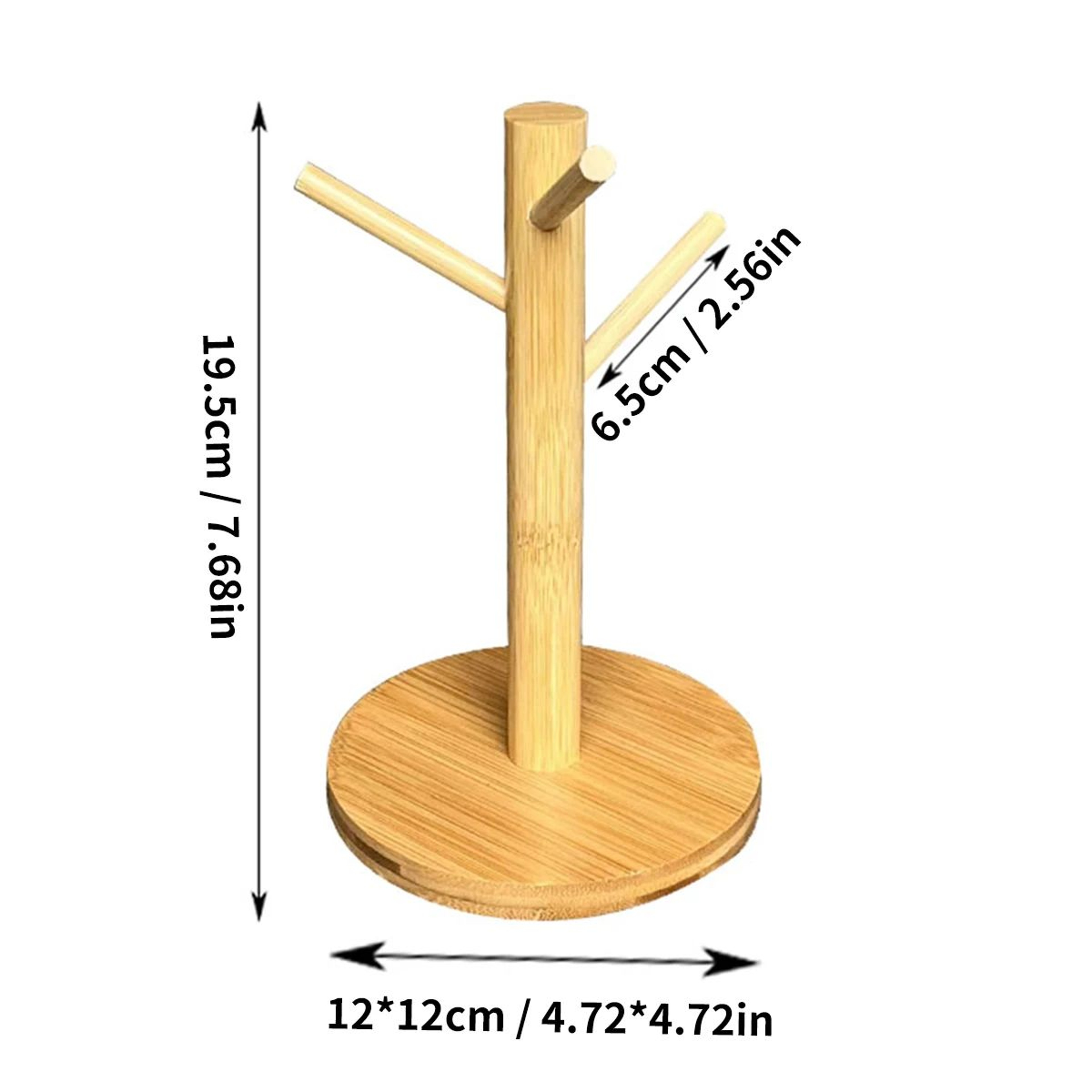 Bamboo Mug Tree Holder Coffee Cup Rack Counter Organizer 8