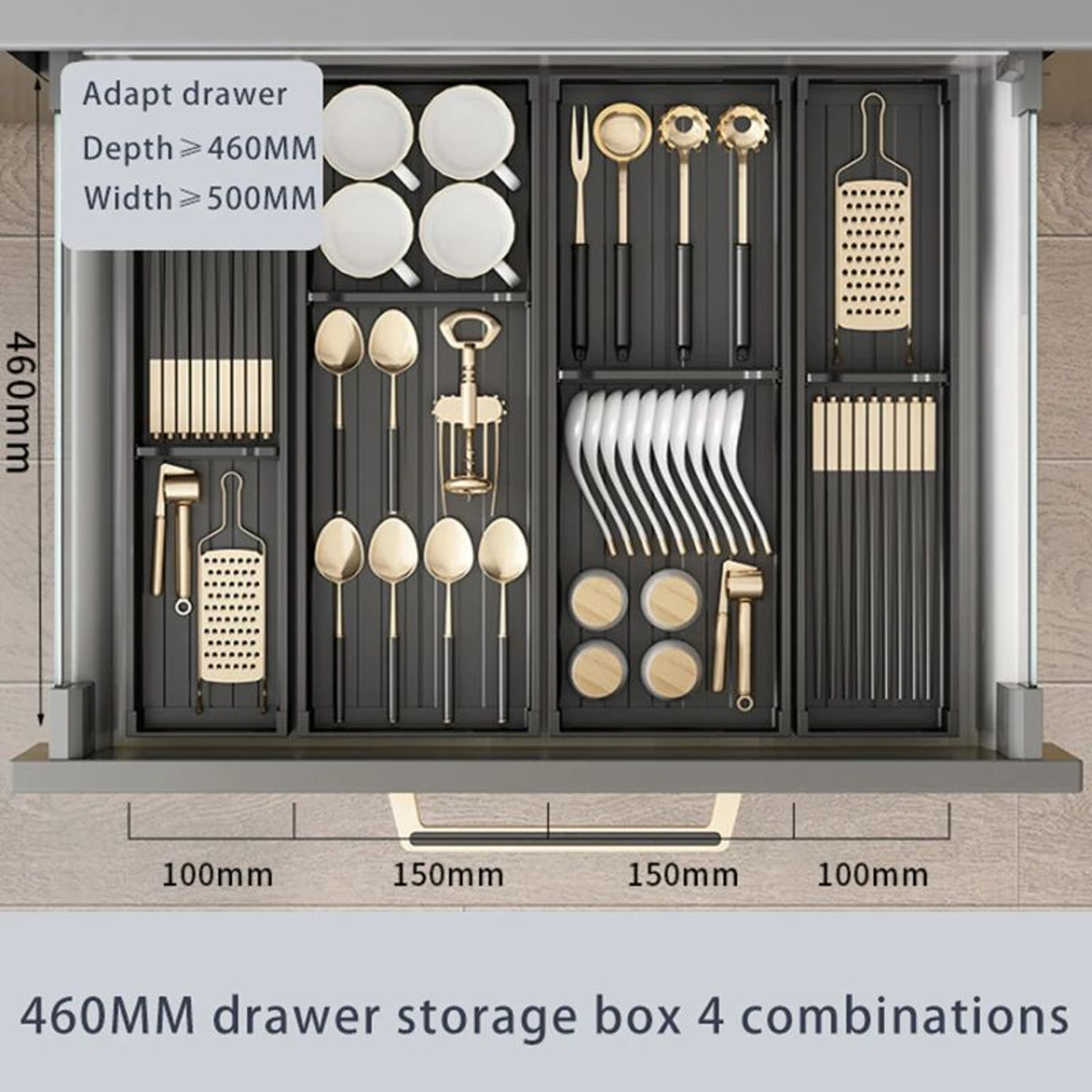 Adjustable Dish Drying Rack Retractable Sink Organizer With Utensil Holder 9