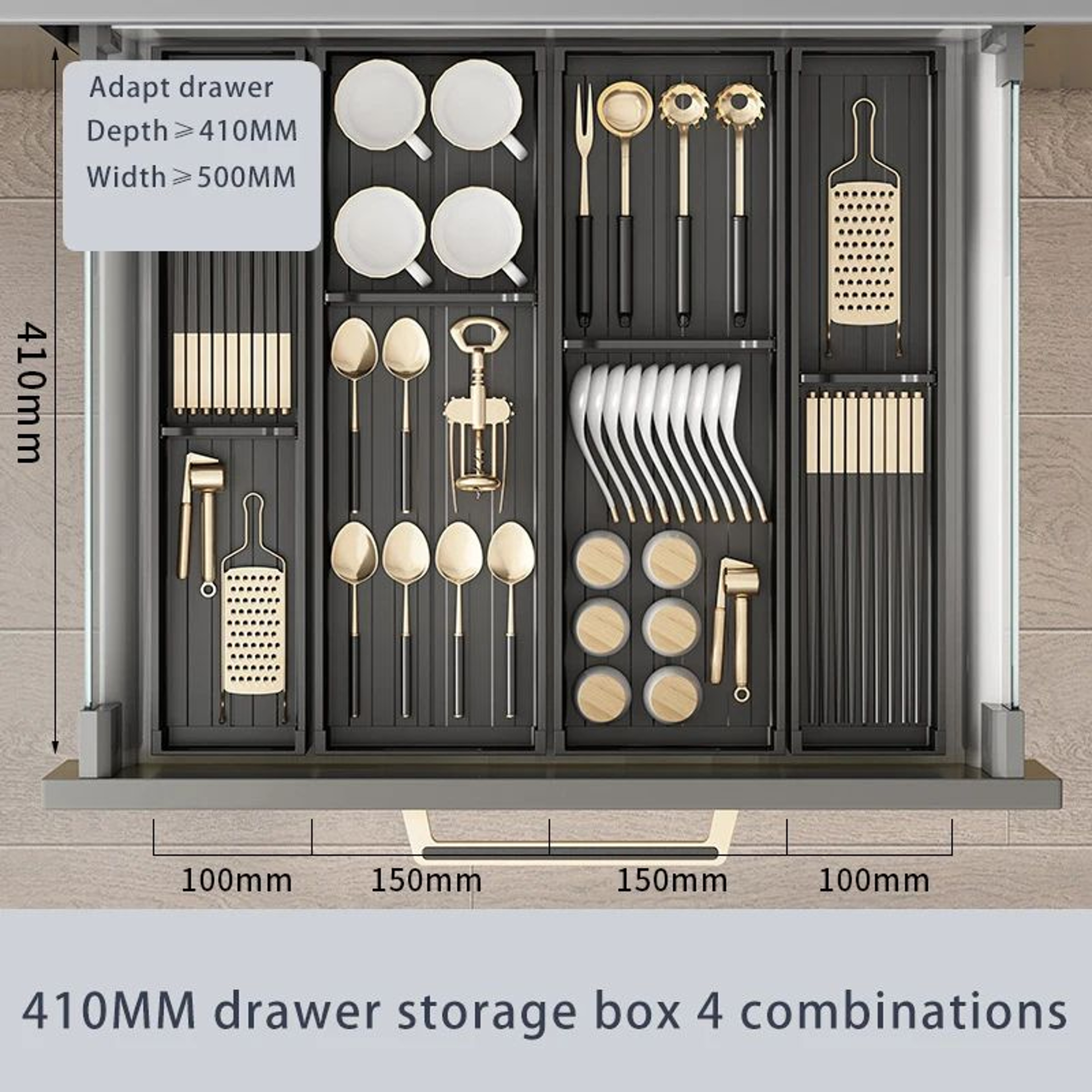 Adjustable Dish Drying Rack Retractable Sink Organizer With Utensil Holder 8