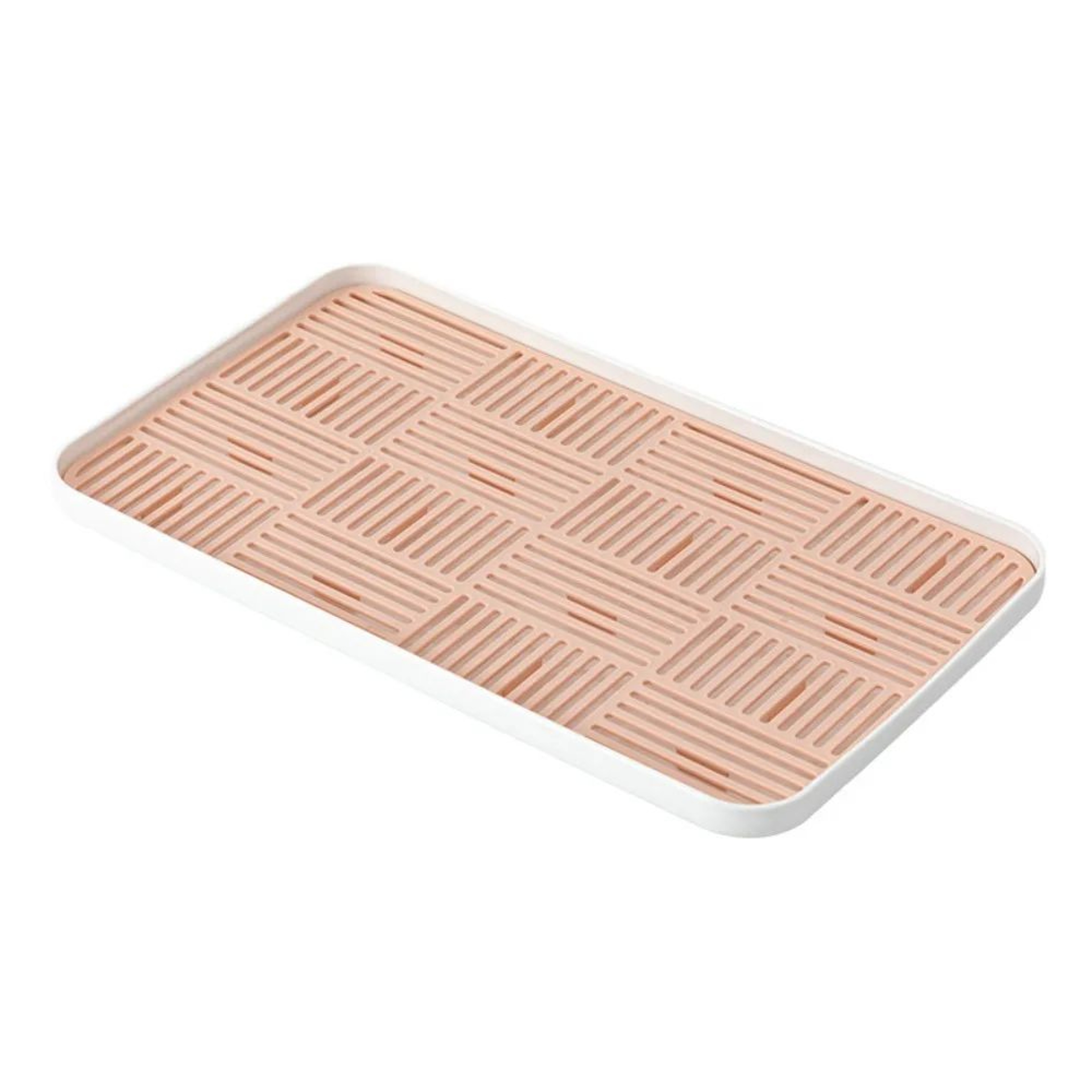 Double Layer Dish Drying Rack With Detachable Drain Tray 1