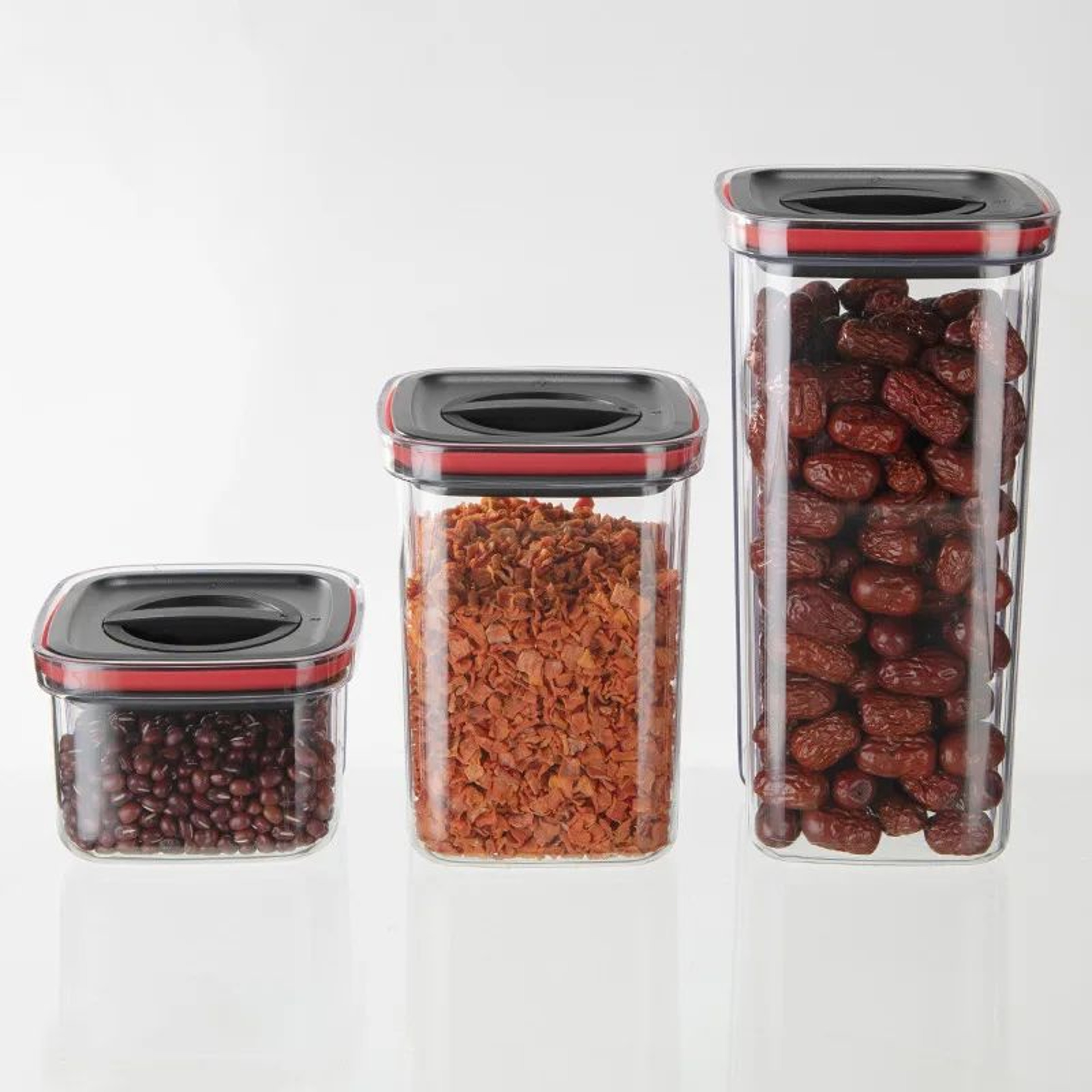 Rotating Food Storage Jar Airtight Kitchen Storage Container Stackable Grain Organizer 5