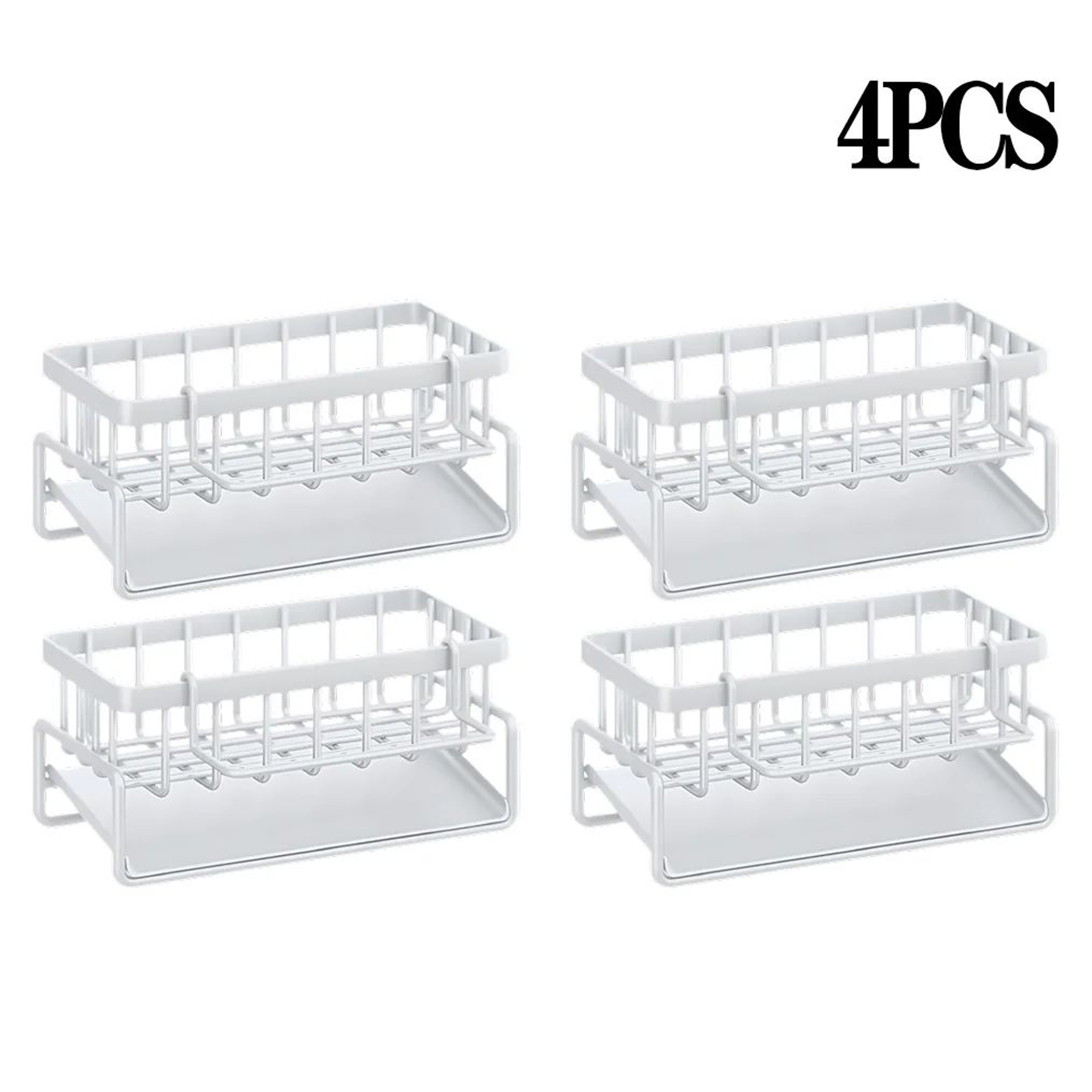 Sink Faucet Storage Rack No Drill Kitchen Sponge And Cloth Organizer 11