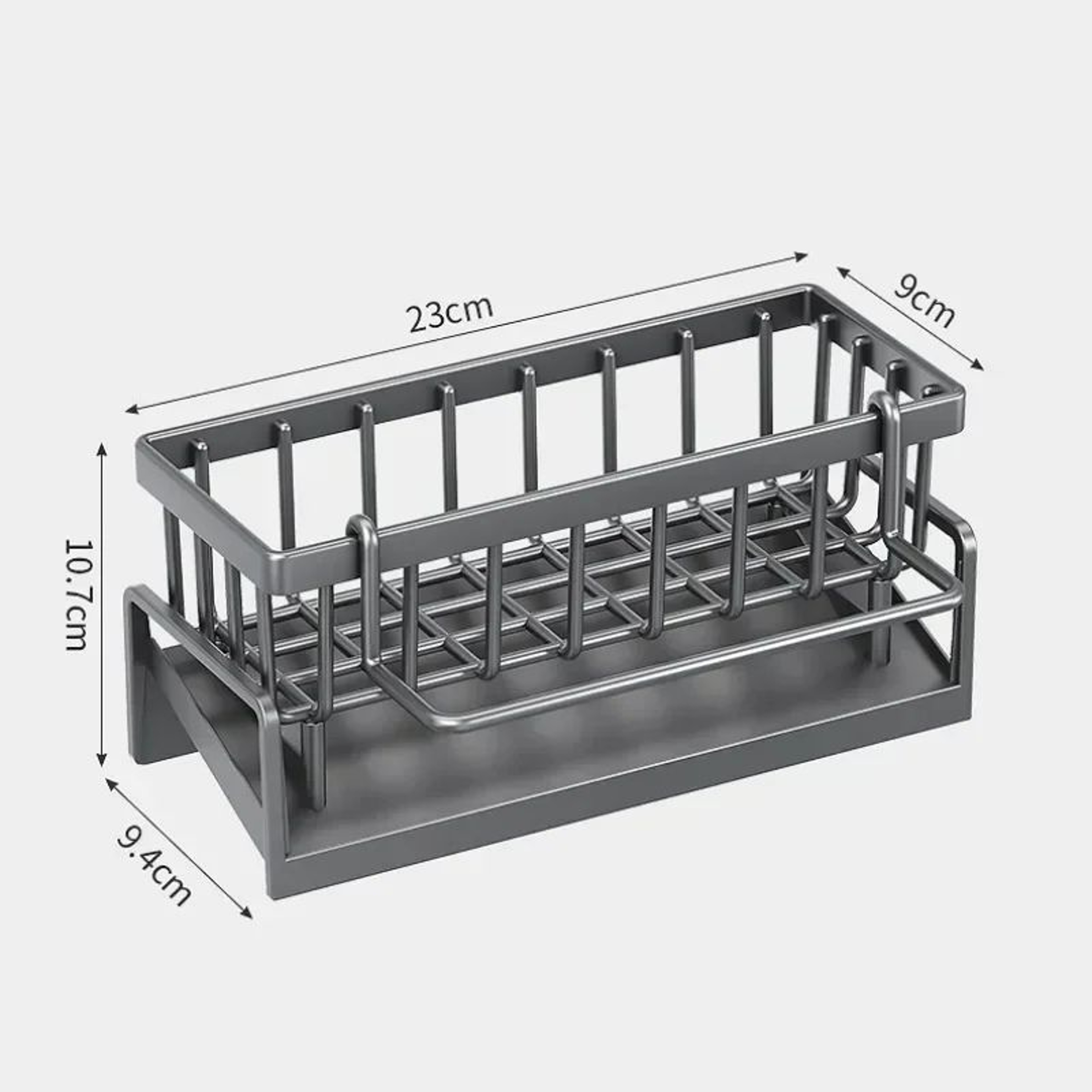 Sink Faucet Storage Rack No Drill Kitchen Sponge And Cloth Organizer 4