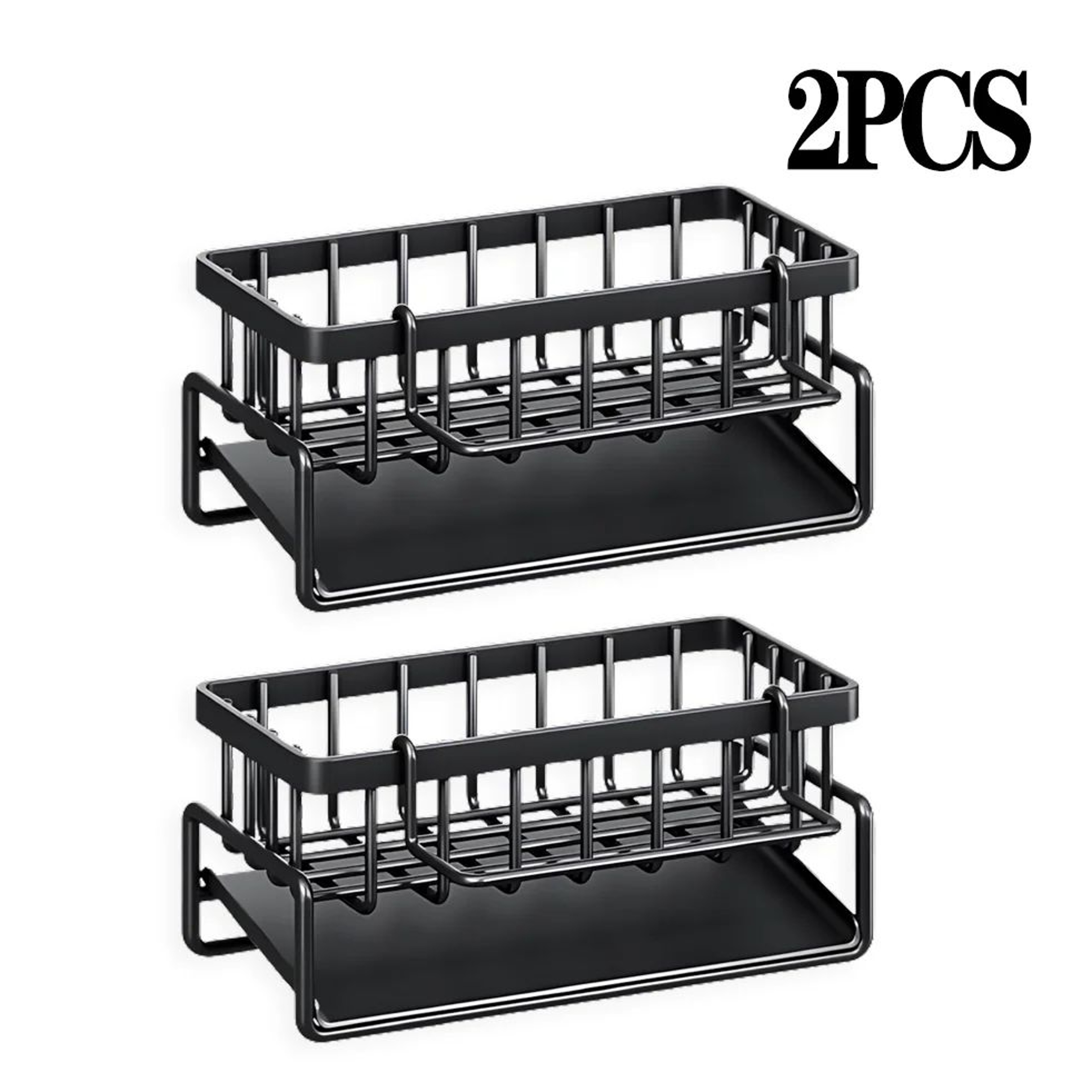 Sink Faucet Storage Rack No Drill Kitchen Sponge And Cloth Organizer 6