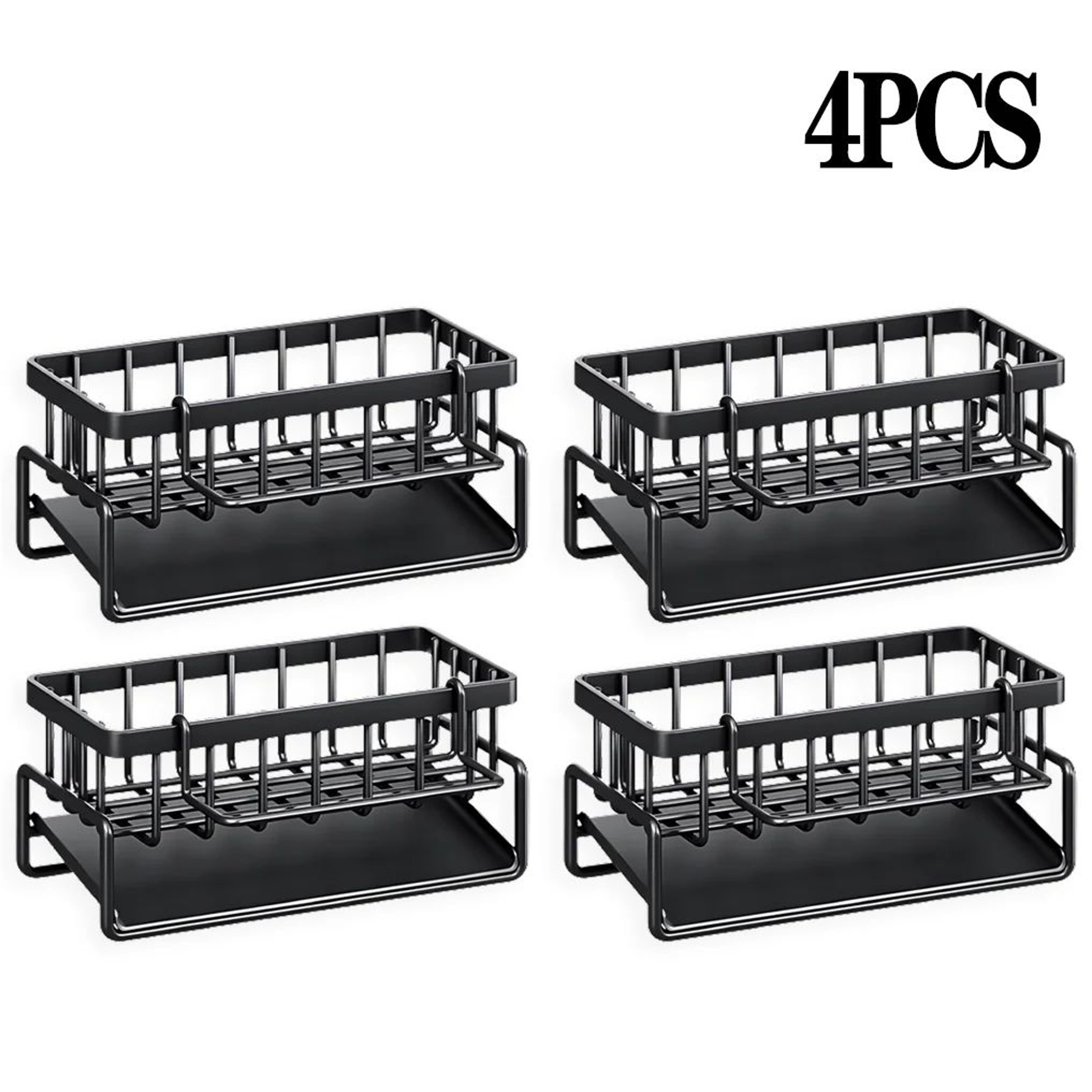 Sink Faucet Storage Rack No Drill Kitchen Sponge And Cloth Organizer 8
