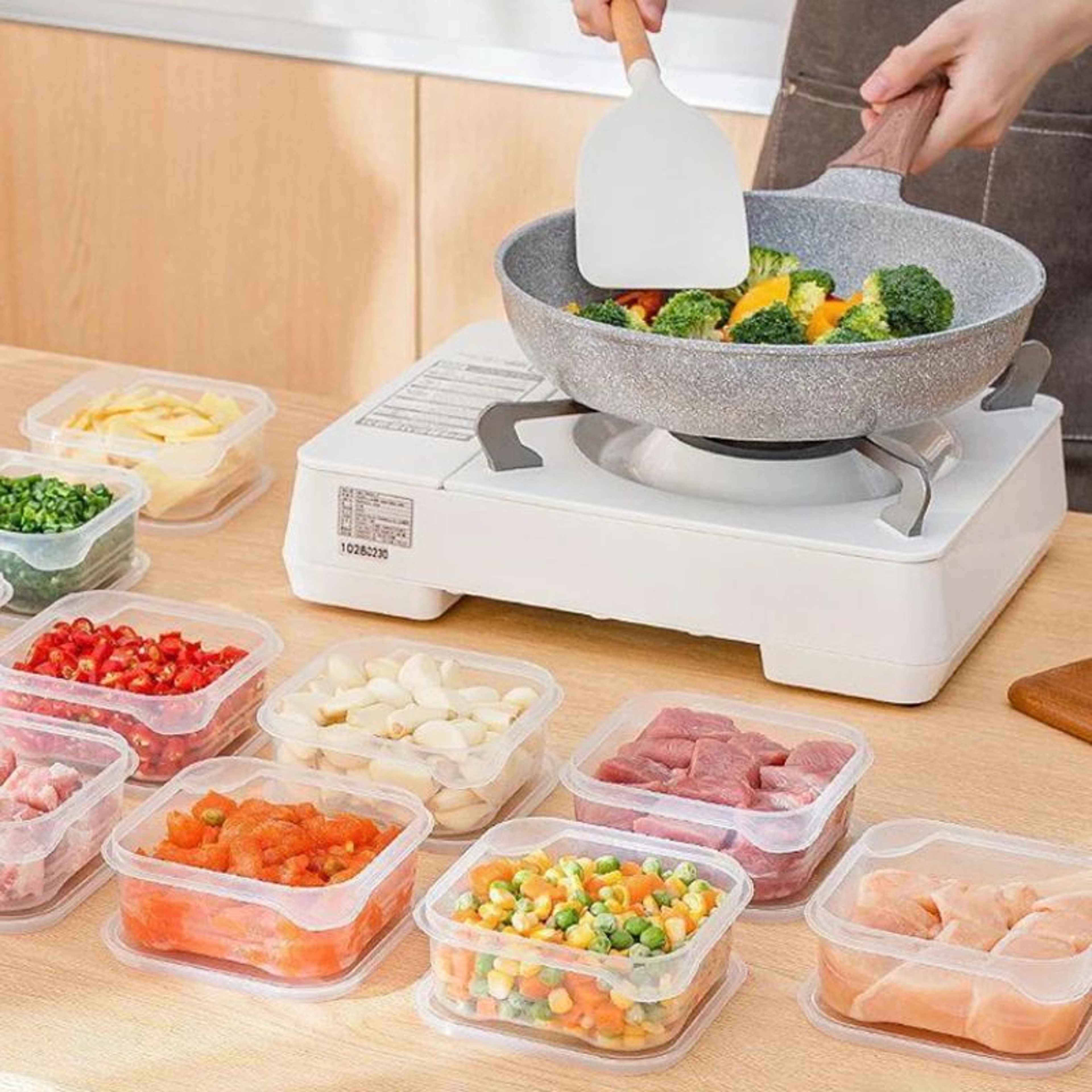 Refrigerator Meat Storage Containers Food Grade Freezer Storage Box Set 3