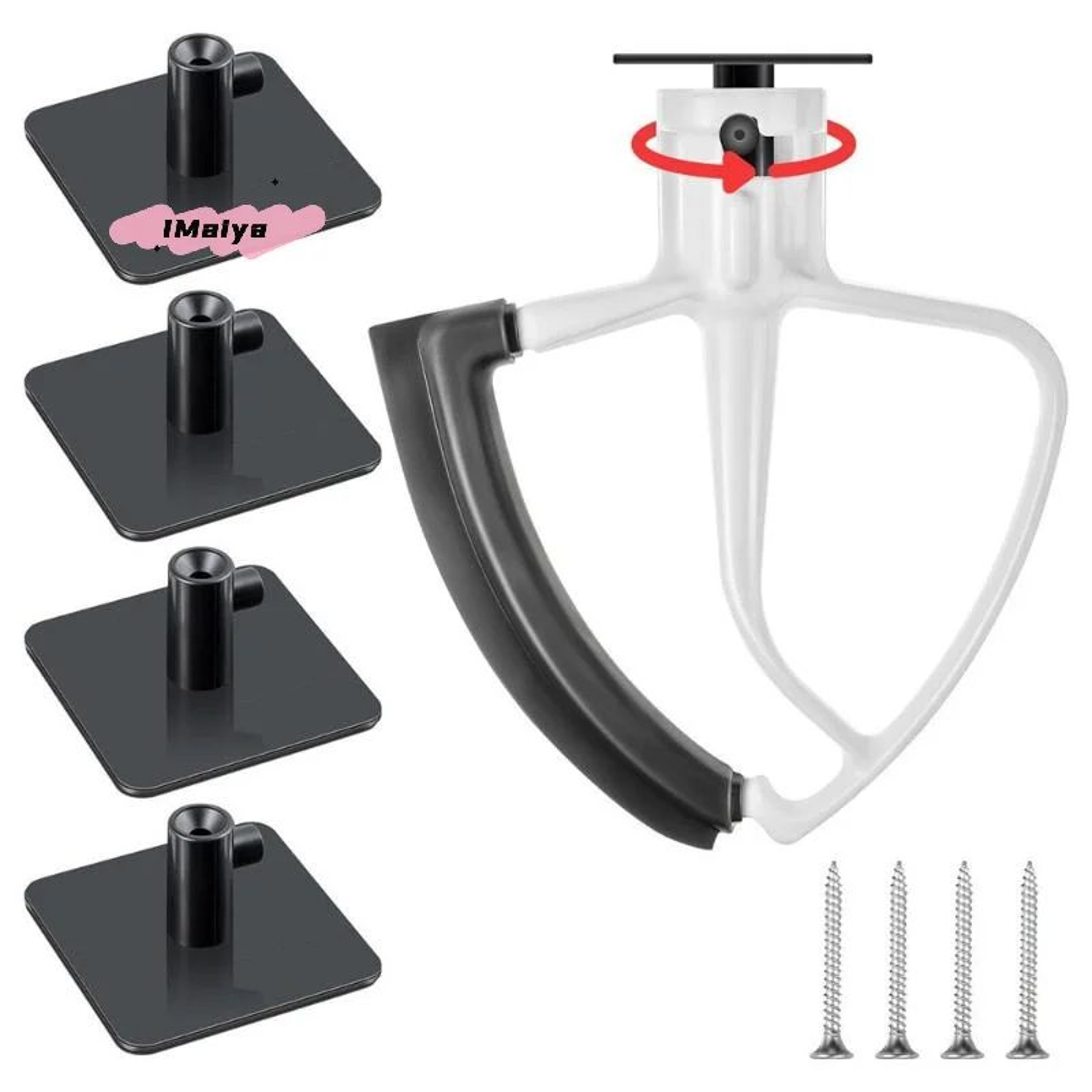 Stand Mixer Attachment Holder Wall Mount Organizer Hooks 0