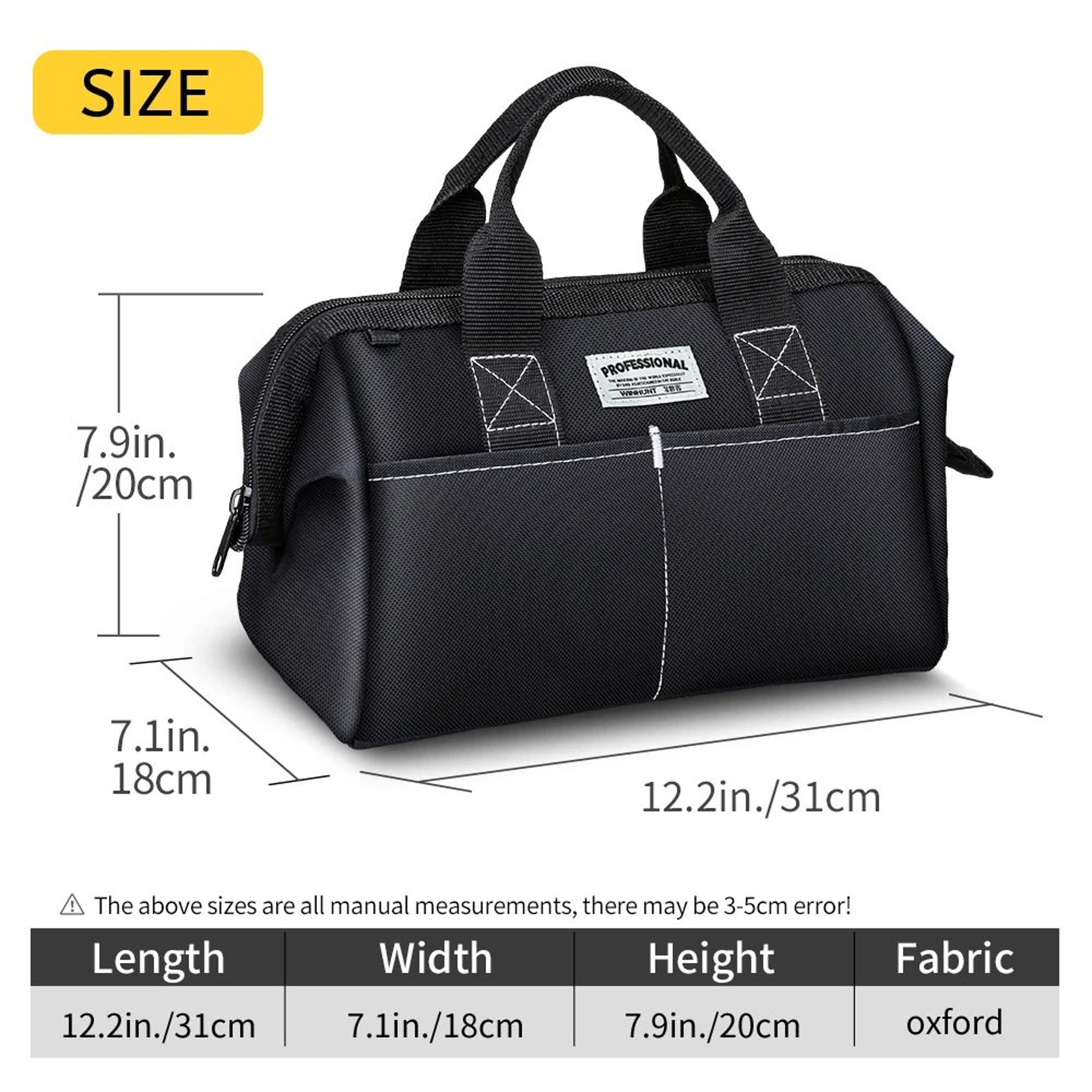12 Inch Wide Mouth Tool Bag 1