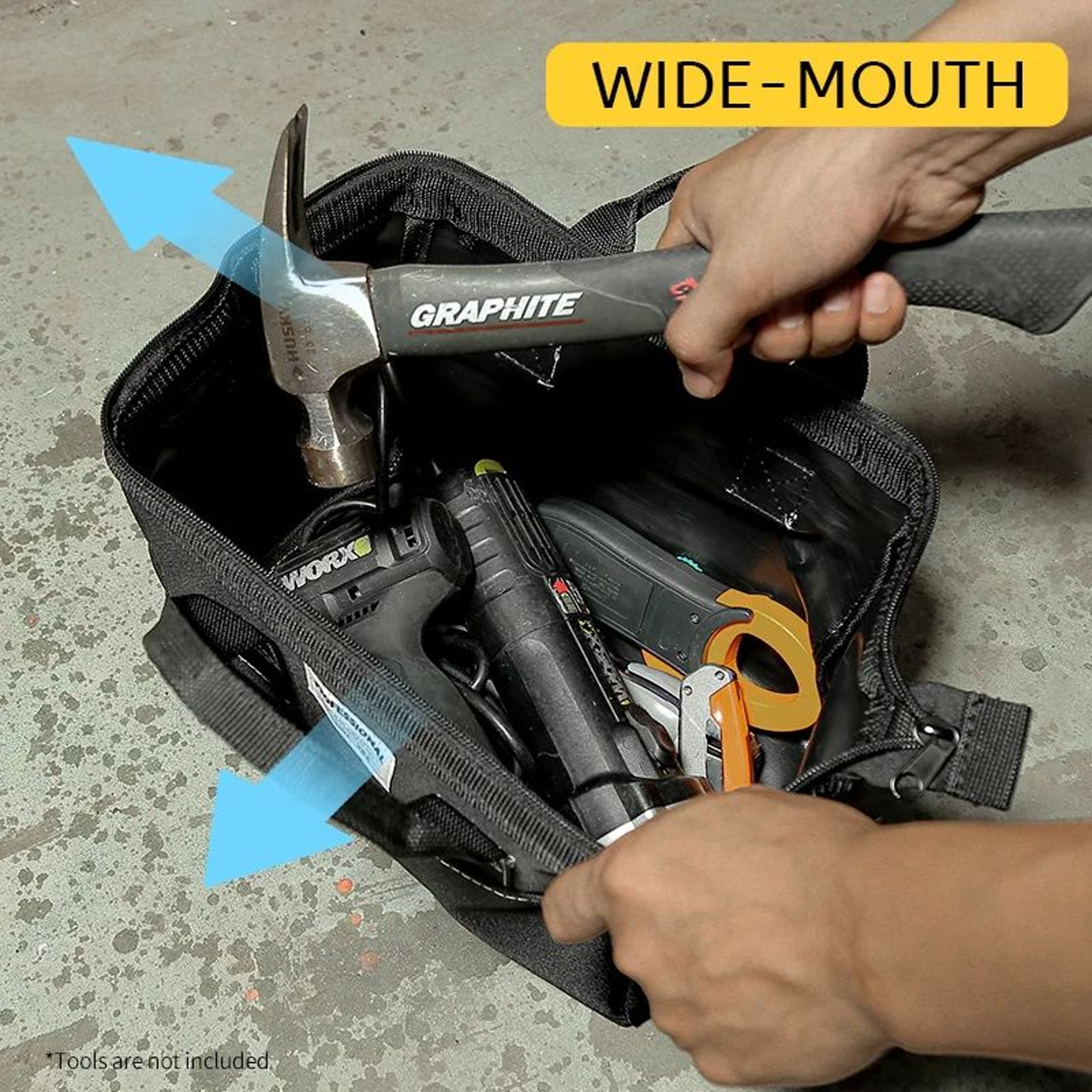 12 Inch Wide Mouth Tool Bag 3