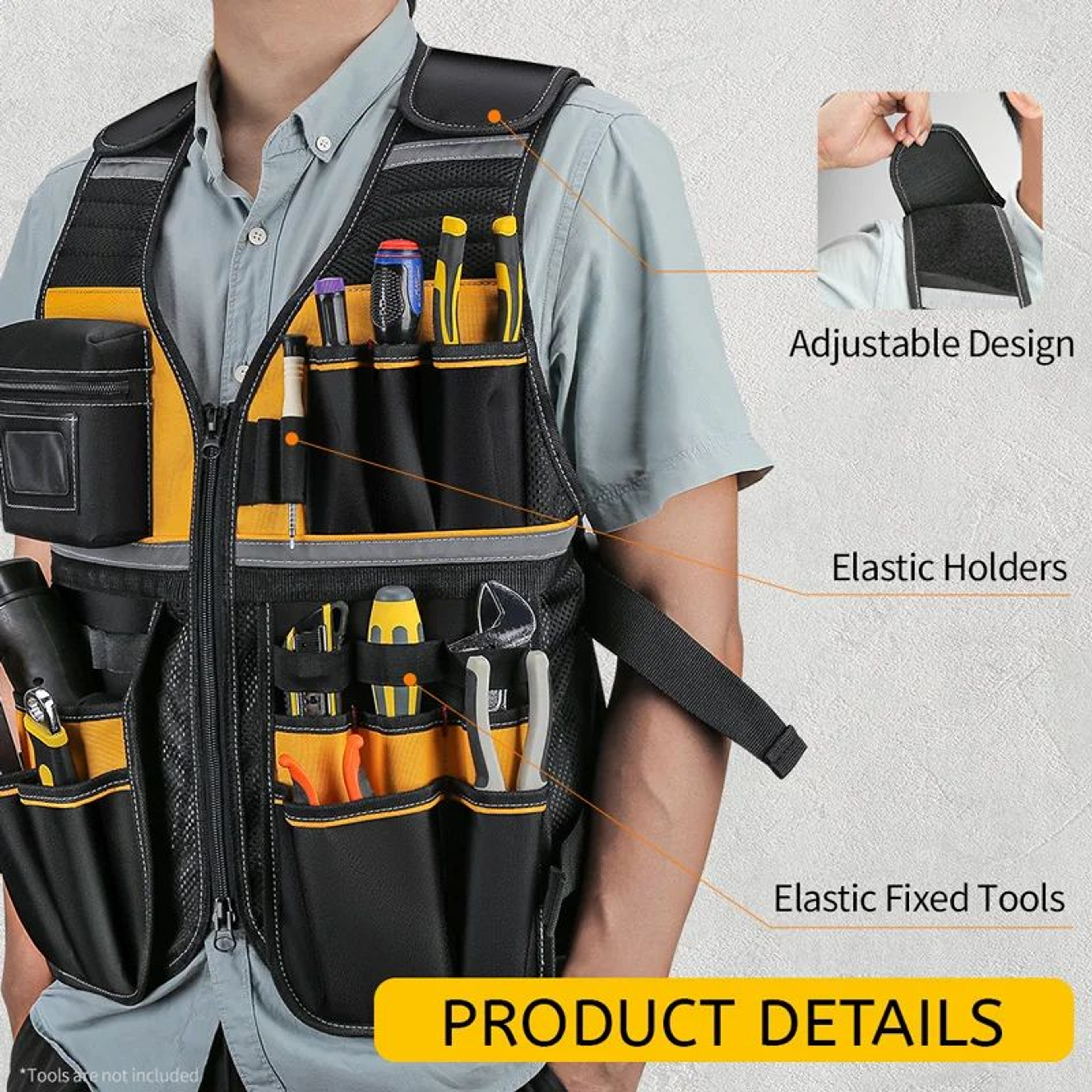 Tool Vest With Multi Pockets 5