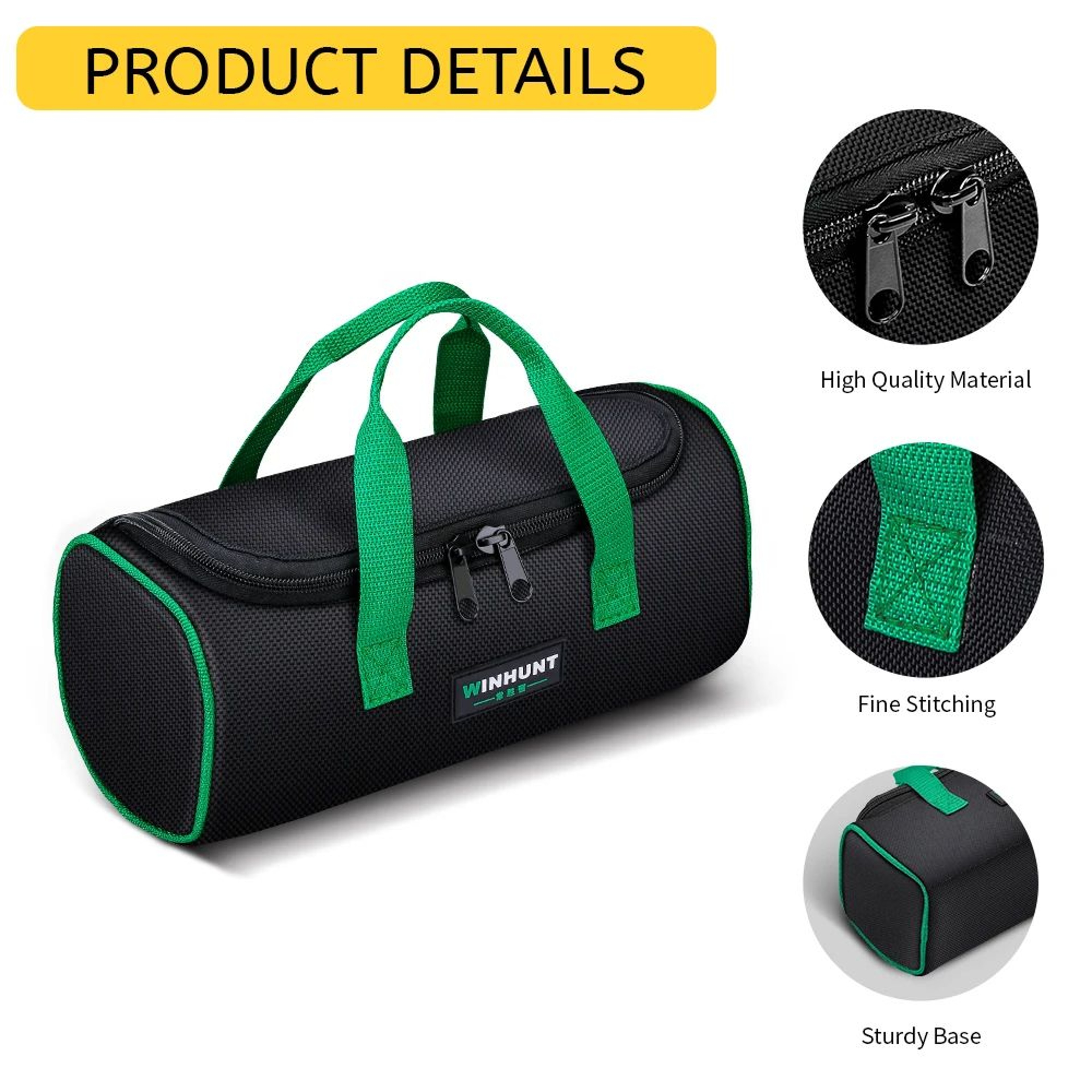 WINHUNT Heavy Duty Tool Bucket Organizer Multi Pocket Tool Storage Bag 2
