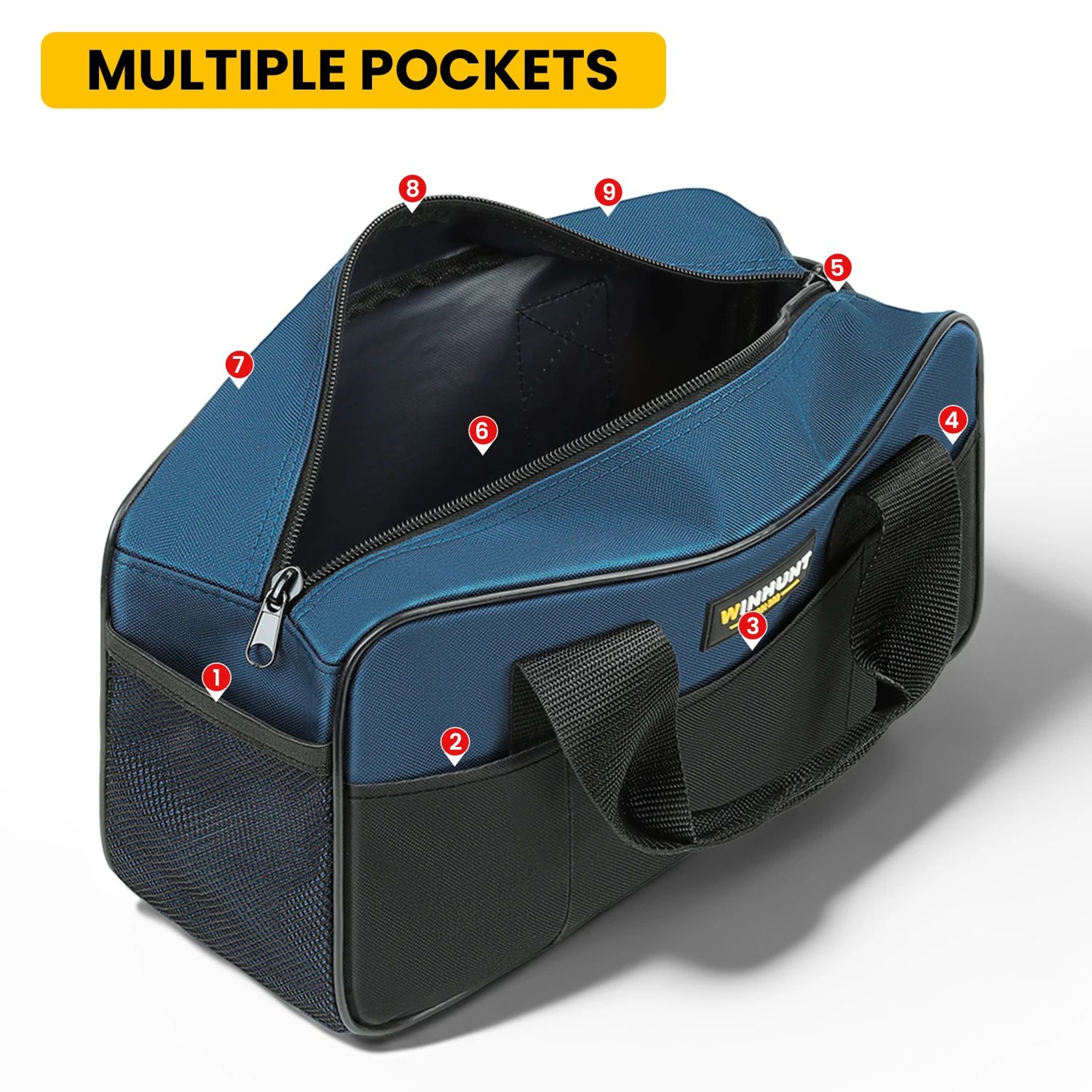 Heavy Duty Tool Tote Bag 14 Inch Wide Mouth Tool Storage Bag 4