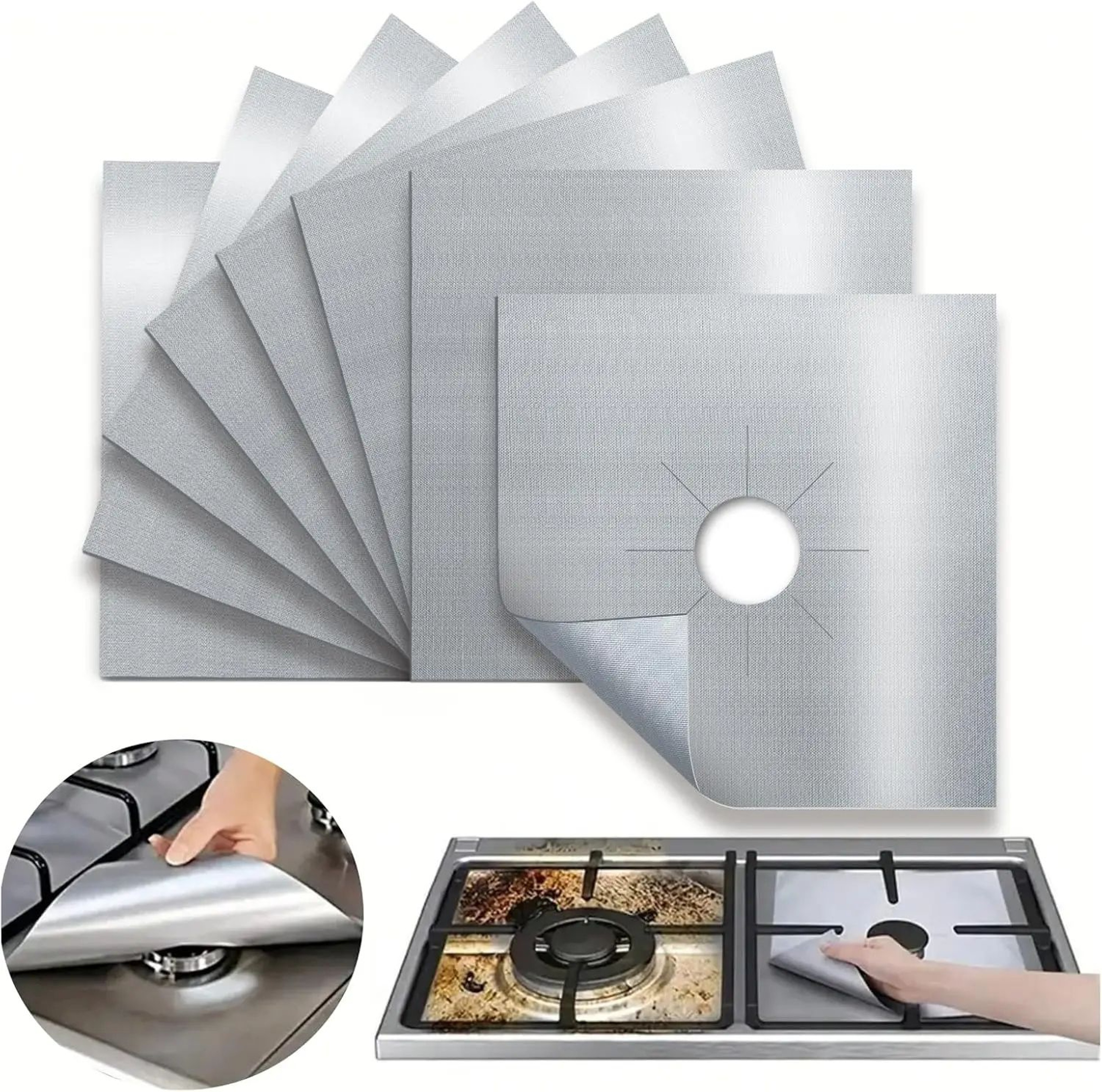 Reusable Gas Stove Burner Covers For Easy Kitchen Cleanup 1