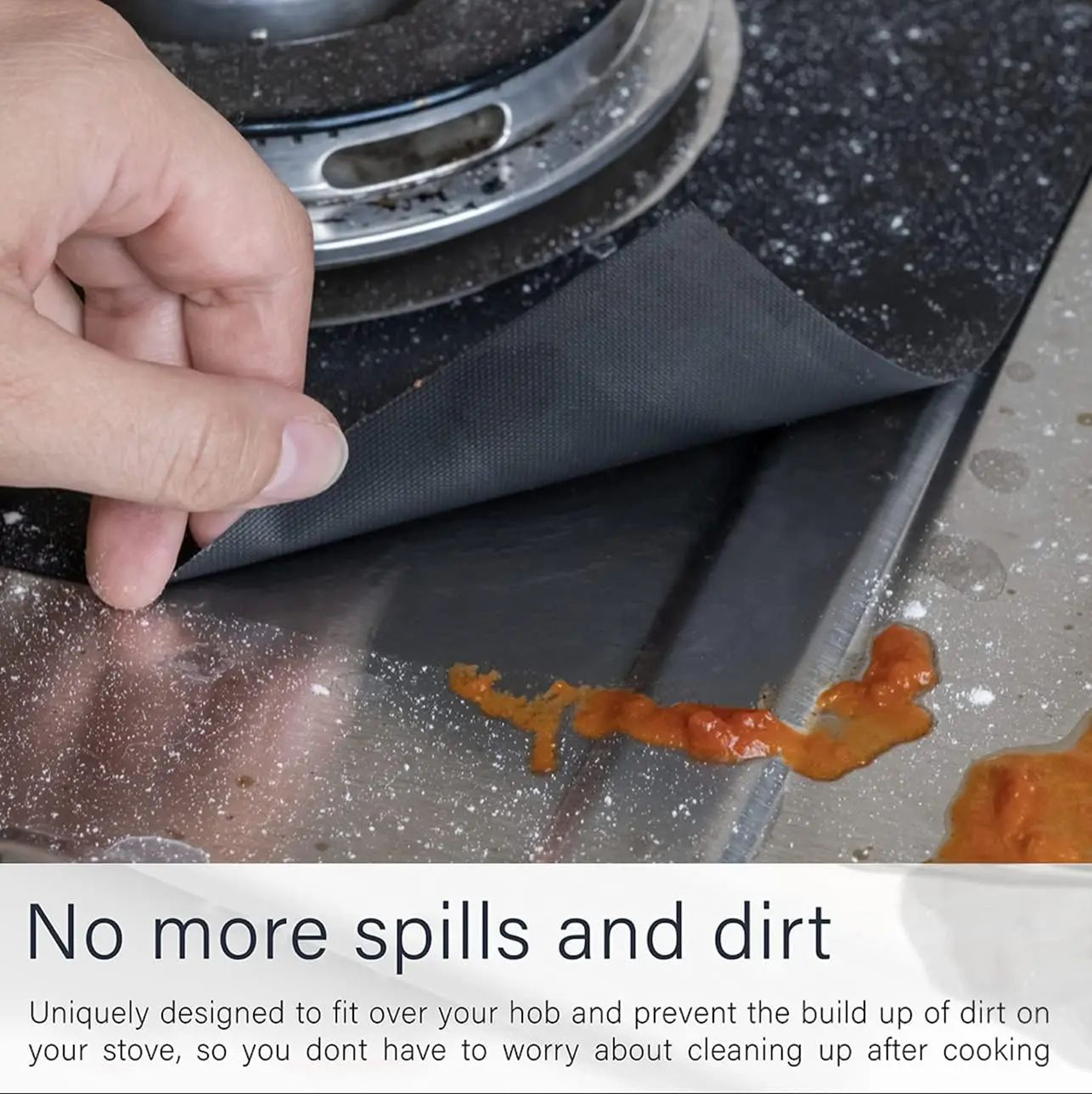 Reusable Gas Stove Burner Covers For Easy Kitchen Cleanup 5
