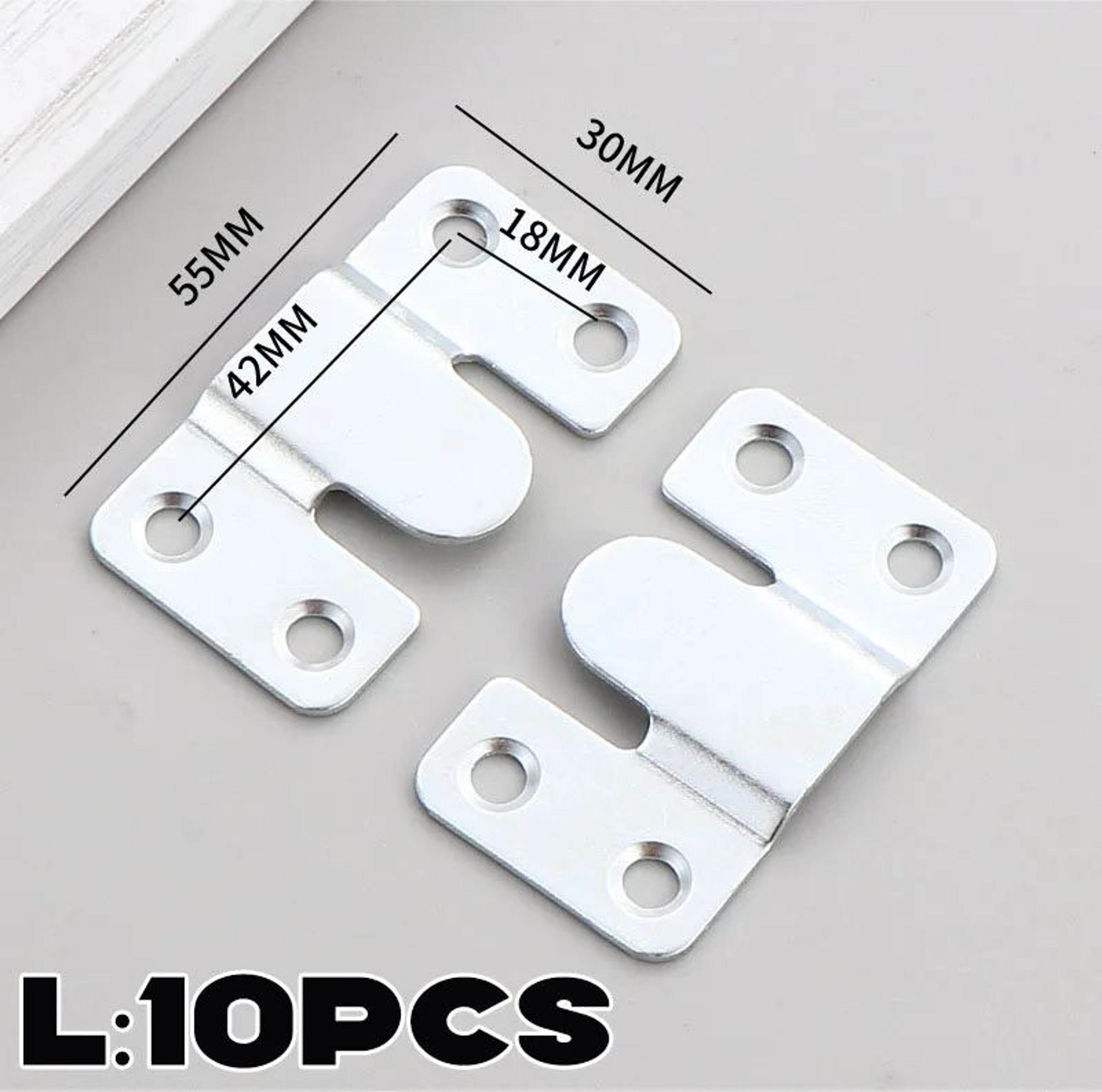 Stainless Steel Picture Frame Hanging Hooks Flush Mount Wall Brackets 8