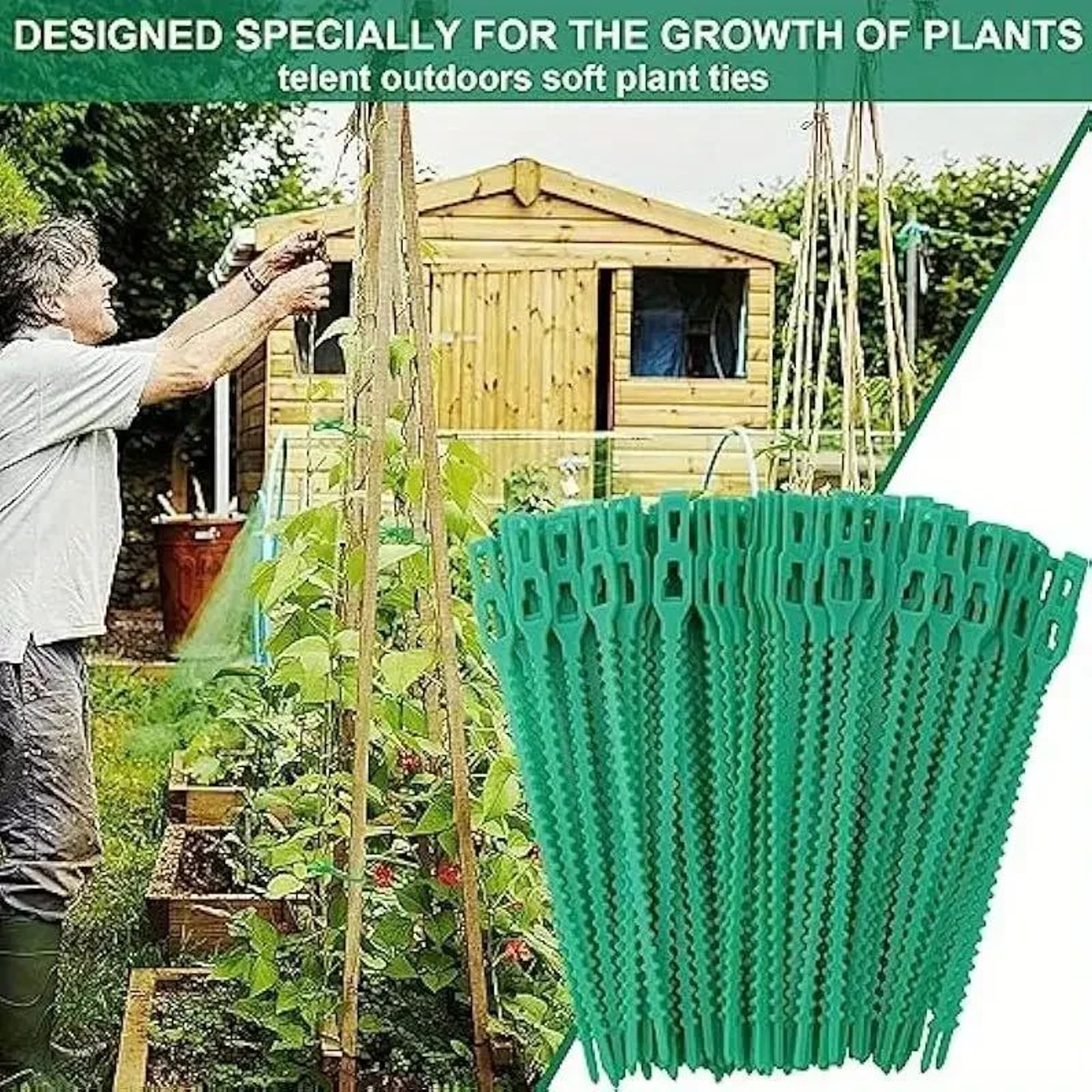 Reusable Garden Plant Ties Adjustable Nylon Cable Ties 2