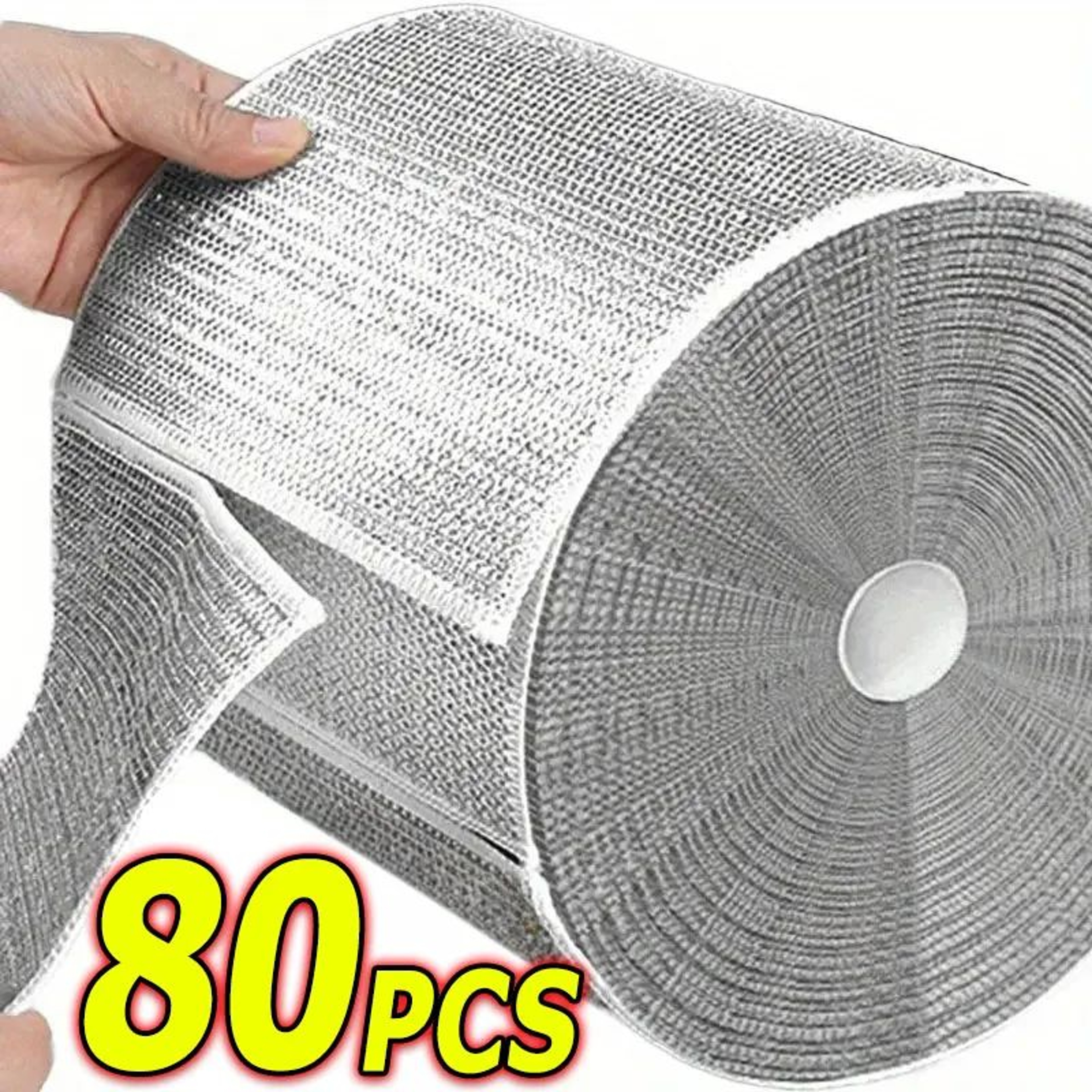 Magic Cleaning Cloth Double Sided Steel Wire Dish Cleaning Rag 0