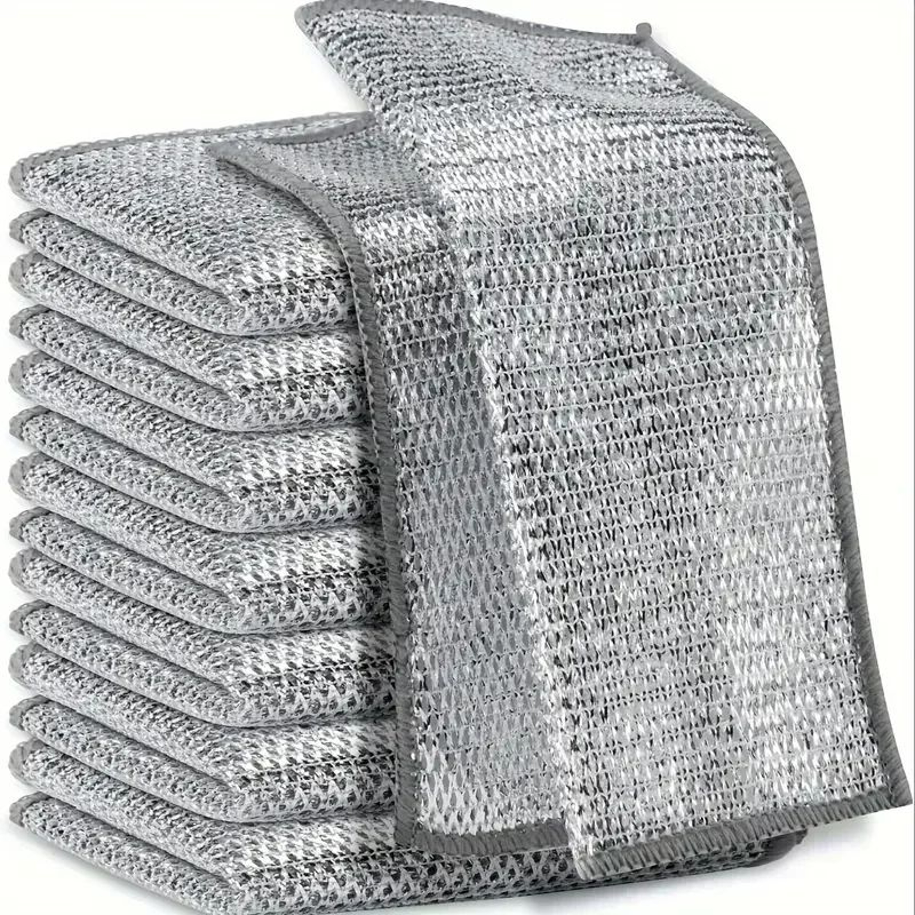 Magic Cleaning Cloth Double Sided Steel Wire Dish Cleaning Rag 1