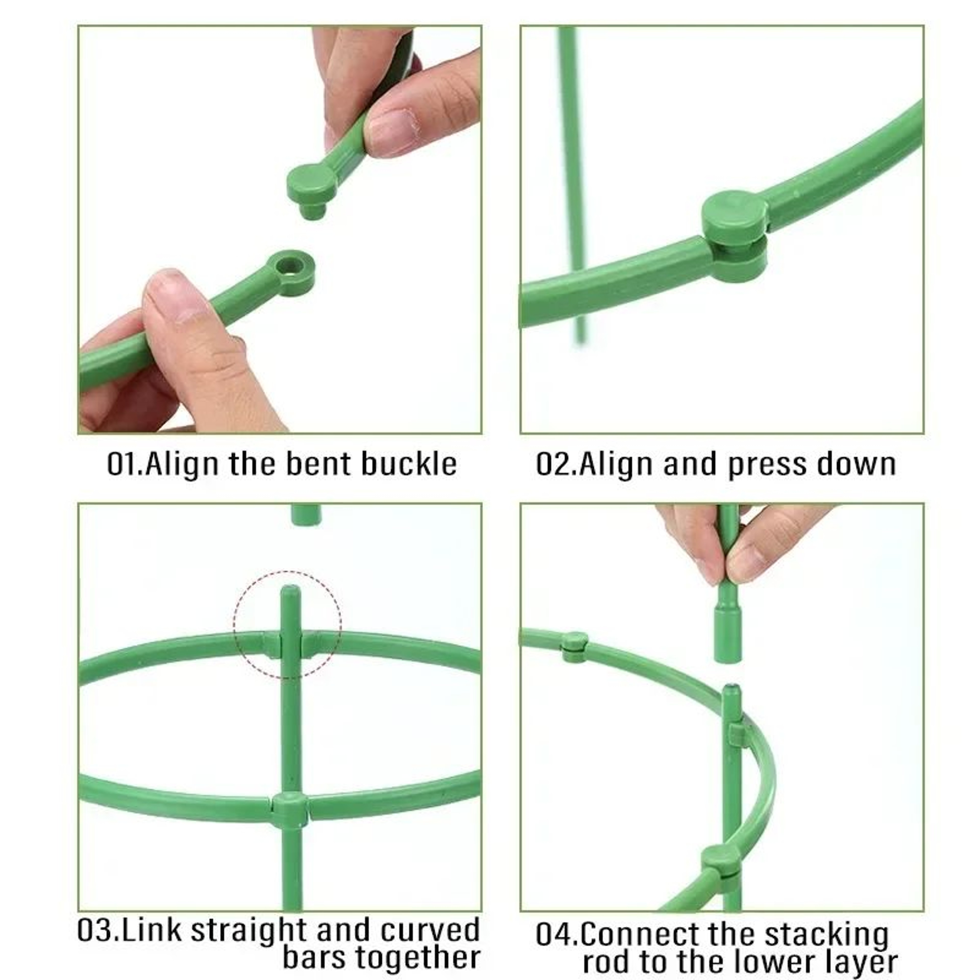 Plant Support Stakes Semicircle Plant Support Frame 4