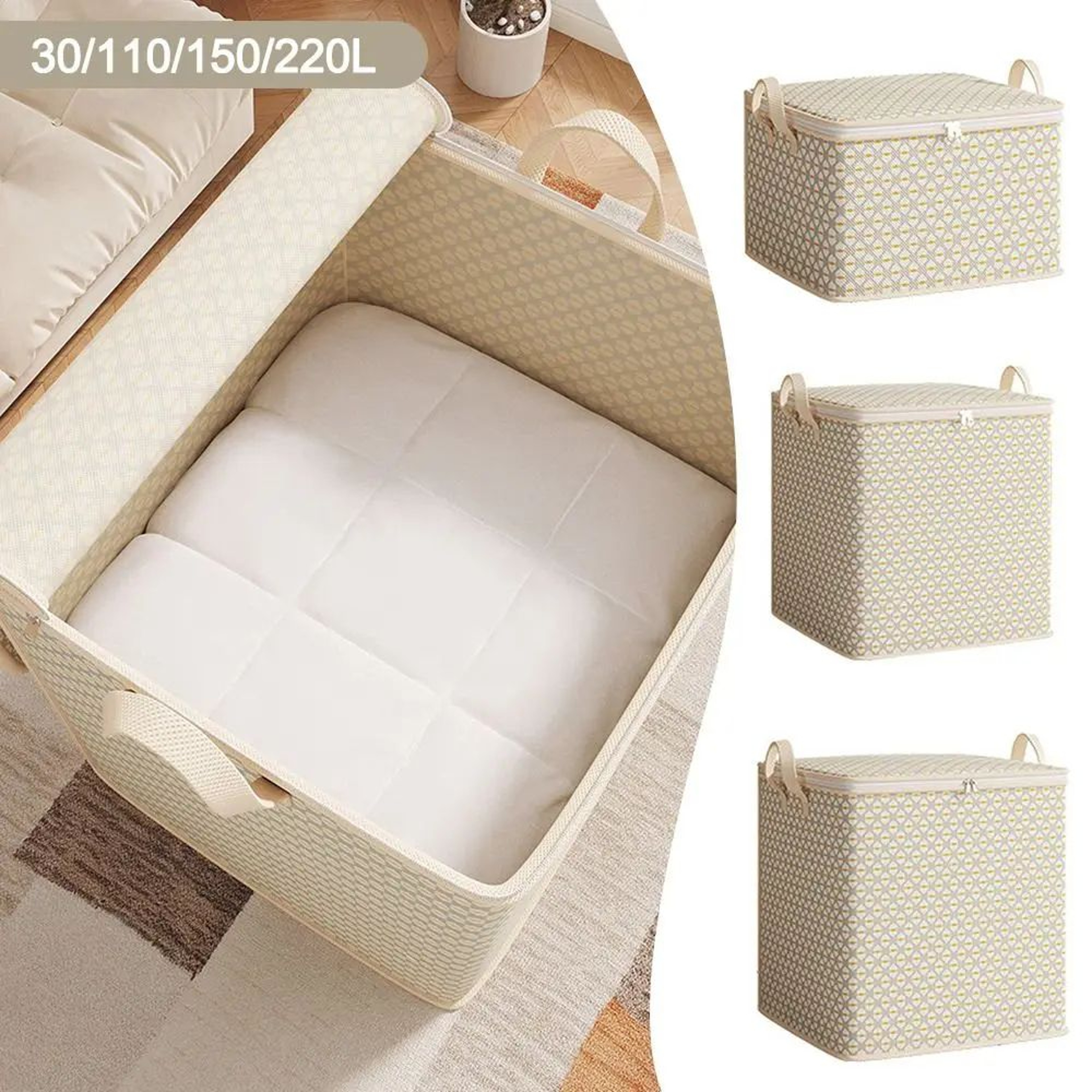 Foldable Clothes Storage Bin Large Capacity Wardrobe Organizer 3